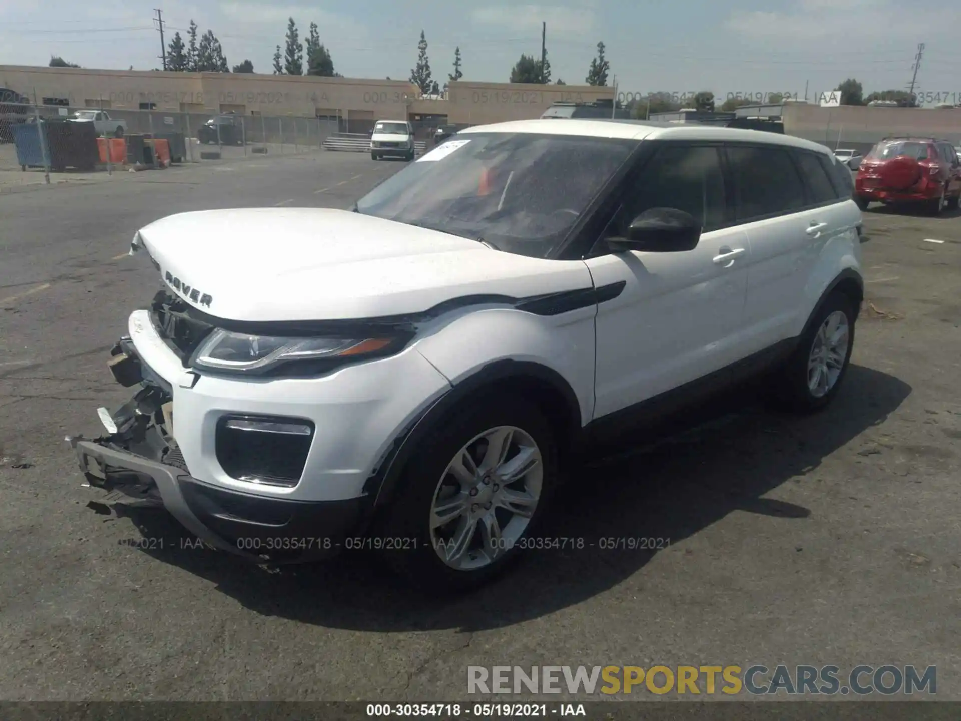 2 Фотография поврежденного автомобиля SALVP2RX4KH342593 LAND ROVER RANGE ROVER EVOQUE 2019