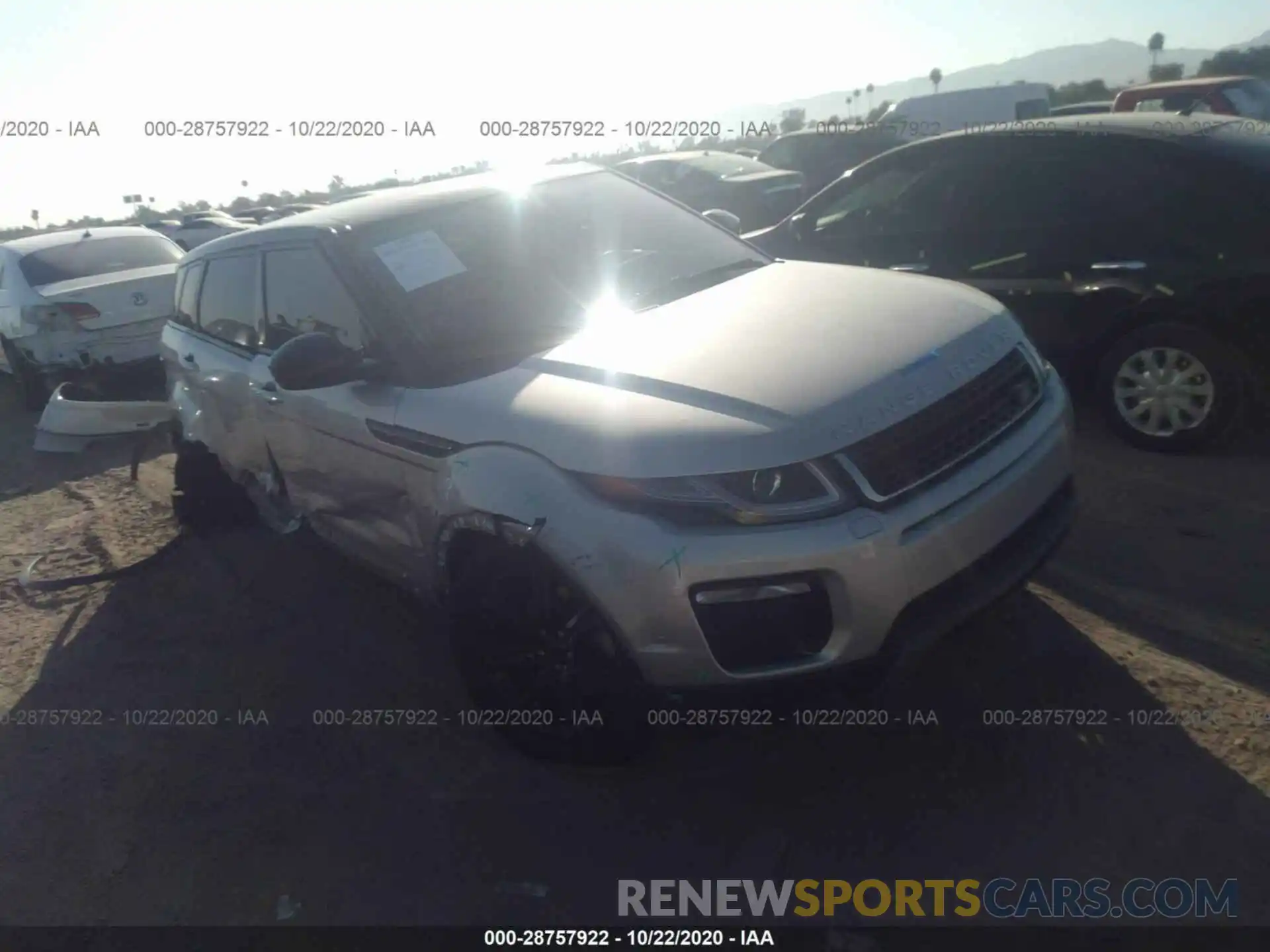 1 Photograph of a damaged car SALVP2RX5KH333434 LAND ROVER RANGE ROVER EVOQUE 2019