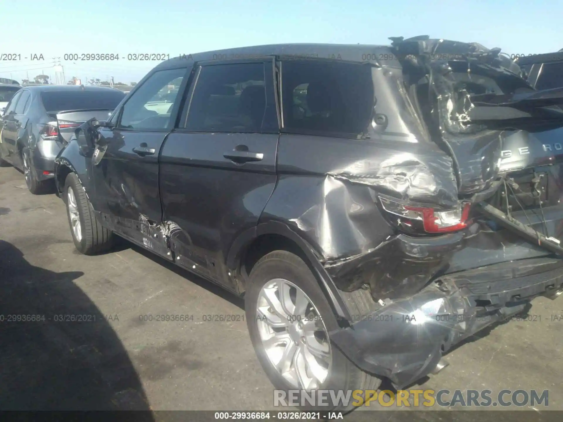 3 Photograph of a damaged car SALVP2RX7KH348842 LAND ROVER RANGE ROVER EVOQUE 2019