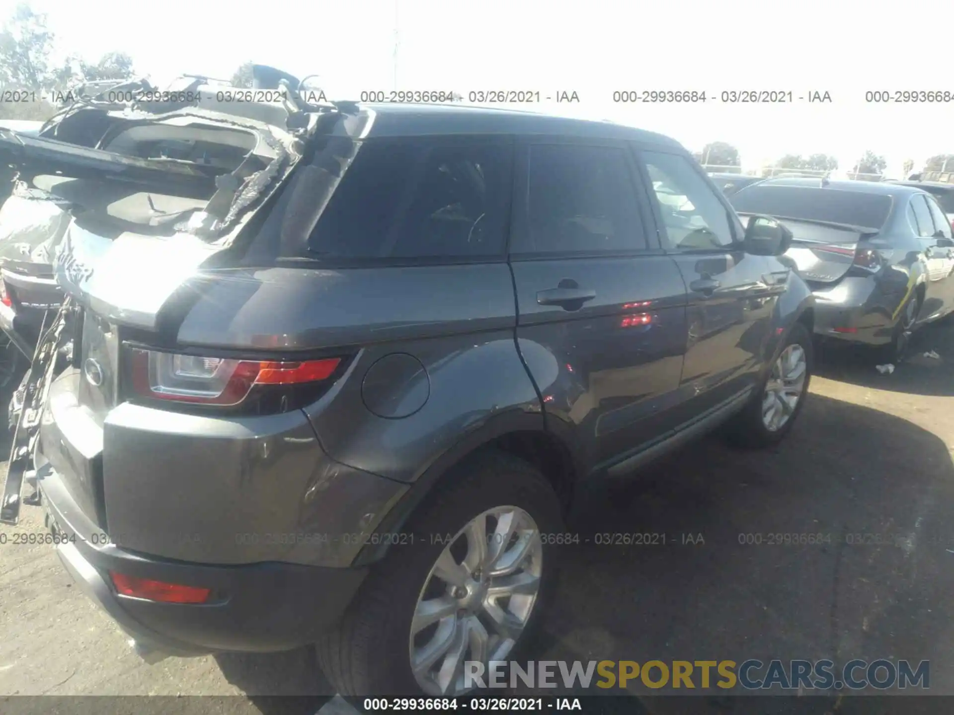 4 Фотография поврежденного автомобиля SALVP2RX7KH348842 LAND ROVER RANGE ROVER EVOQUE 2019