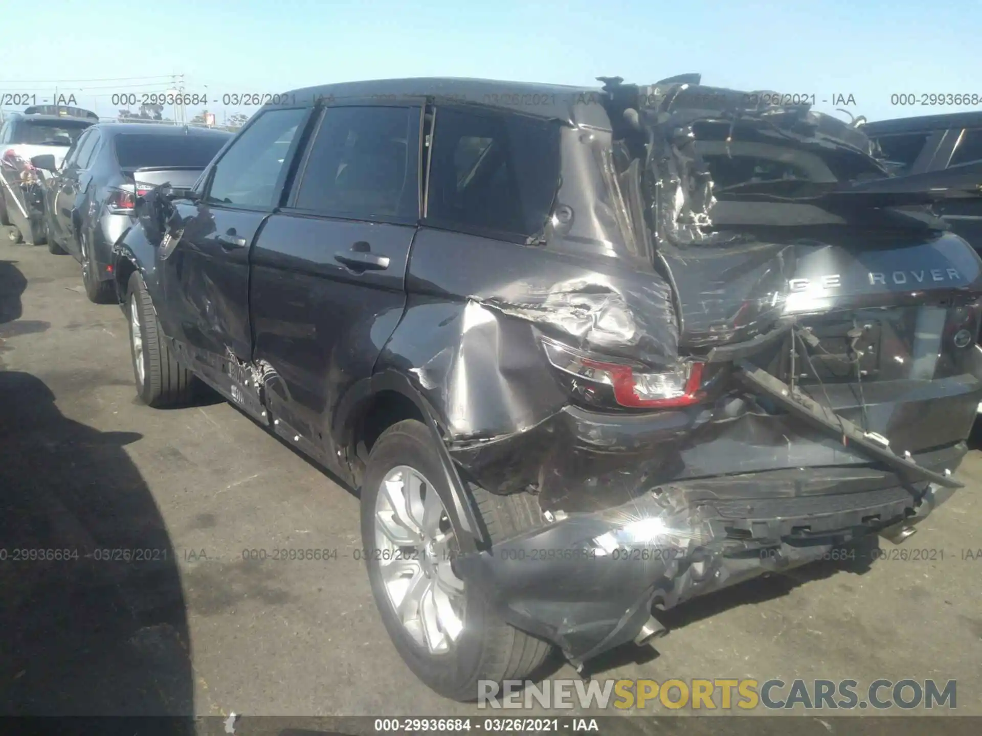 6 Photograph of a damaged car SALVP2RX7KH348842 LAND ROVER RANGE ROVER EVOQUE 2019