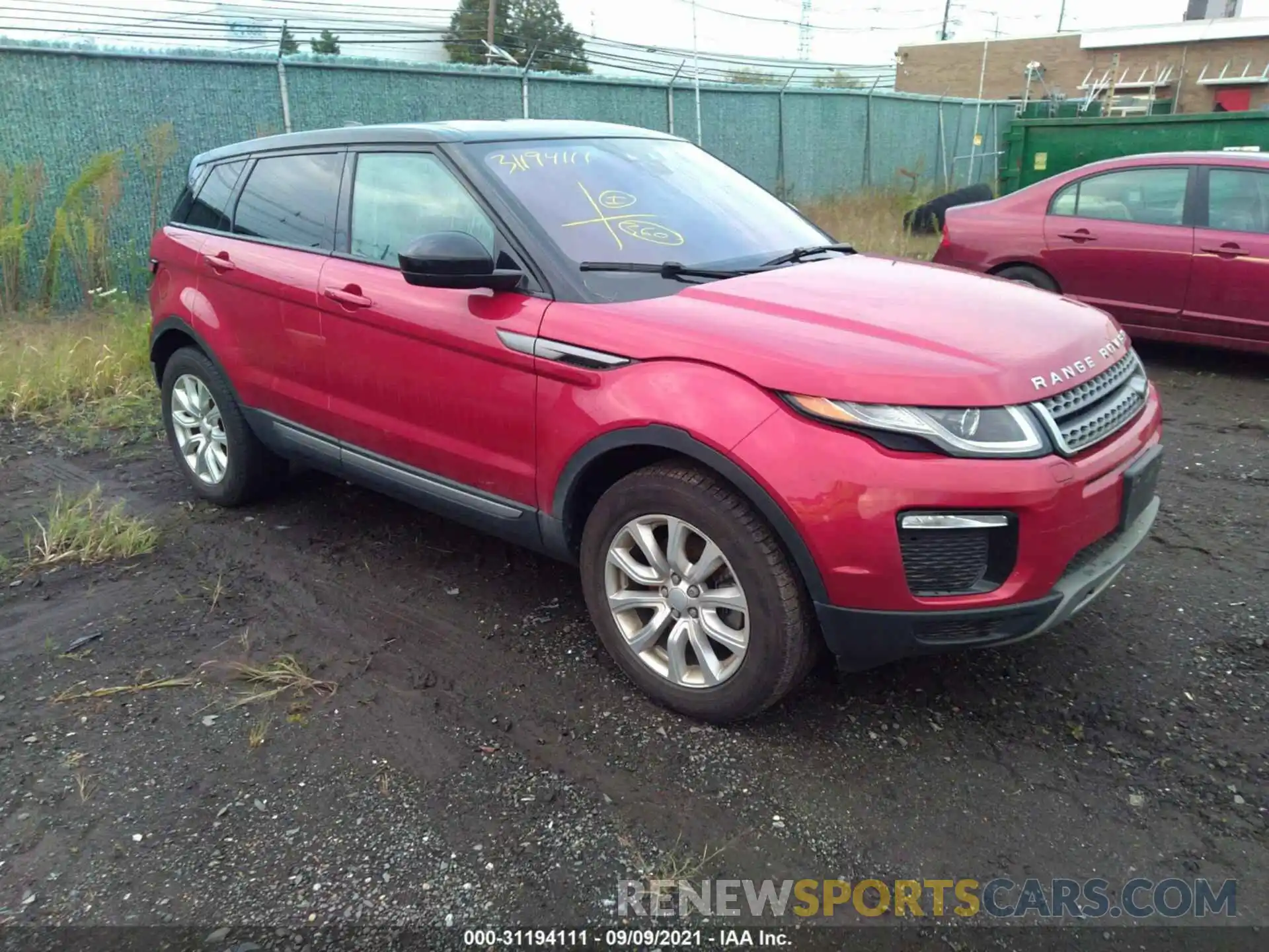 1 Фотография поврежденного автомобиля SALVP2RX9KH347529 LAND ROVER RANGE ROVER EVOQUE 2019