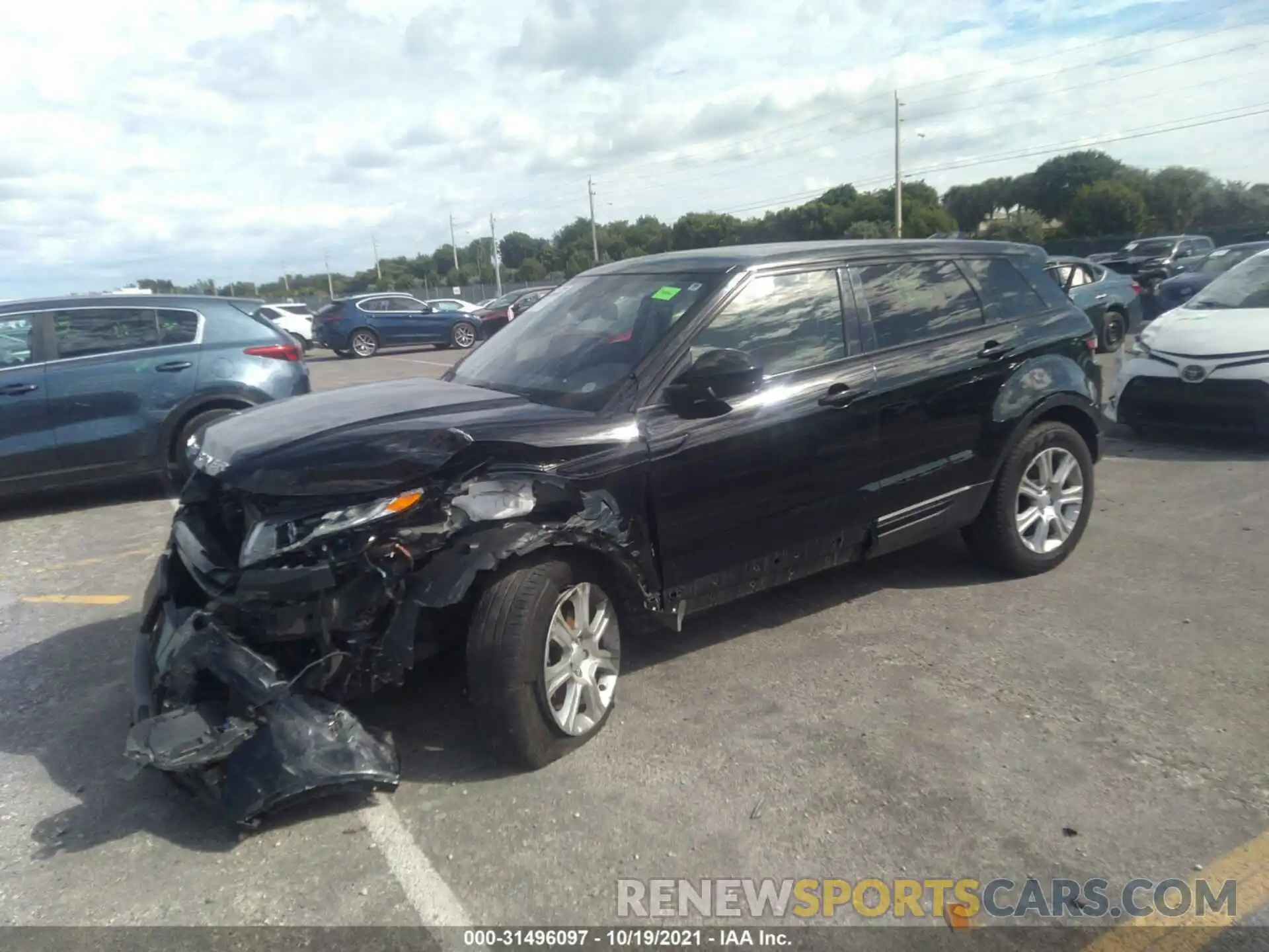 2 Photograph of a damaged car SALVP2RXXKH334627 LAND ROVER RANGE ROVER EVOQUE 2019