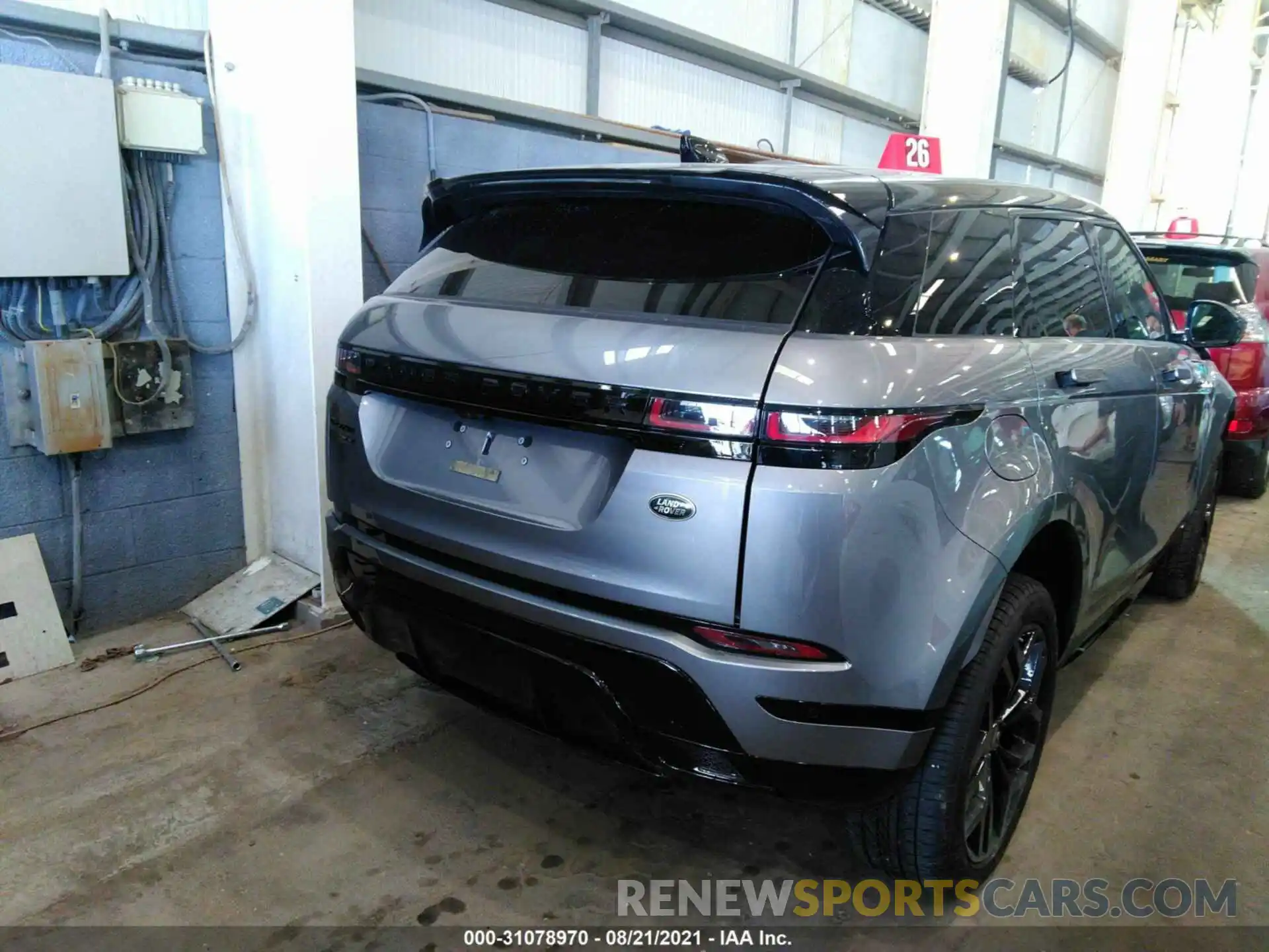 4 Фотография поврежденного автомобиля 000ZL2GXXLH040937 LAND ROVER RANGE ROVER EVOQUE 2020