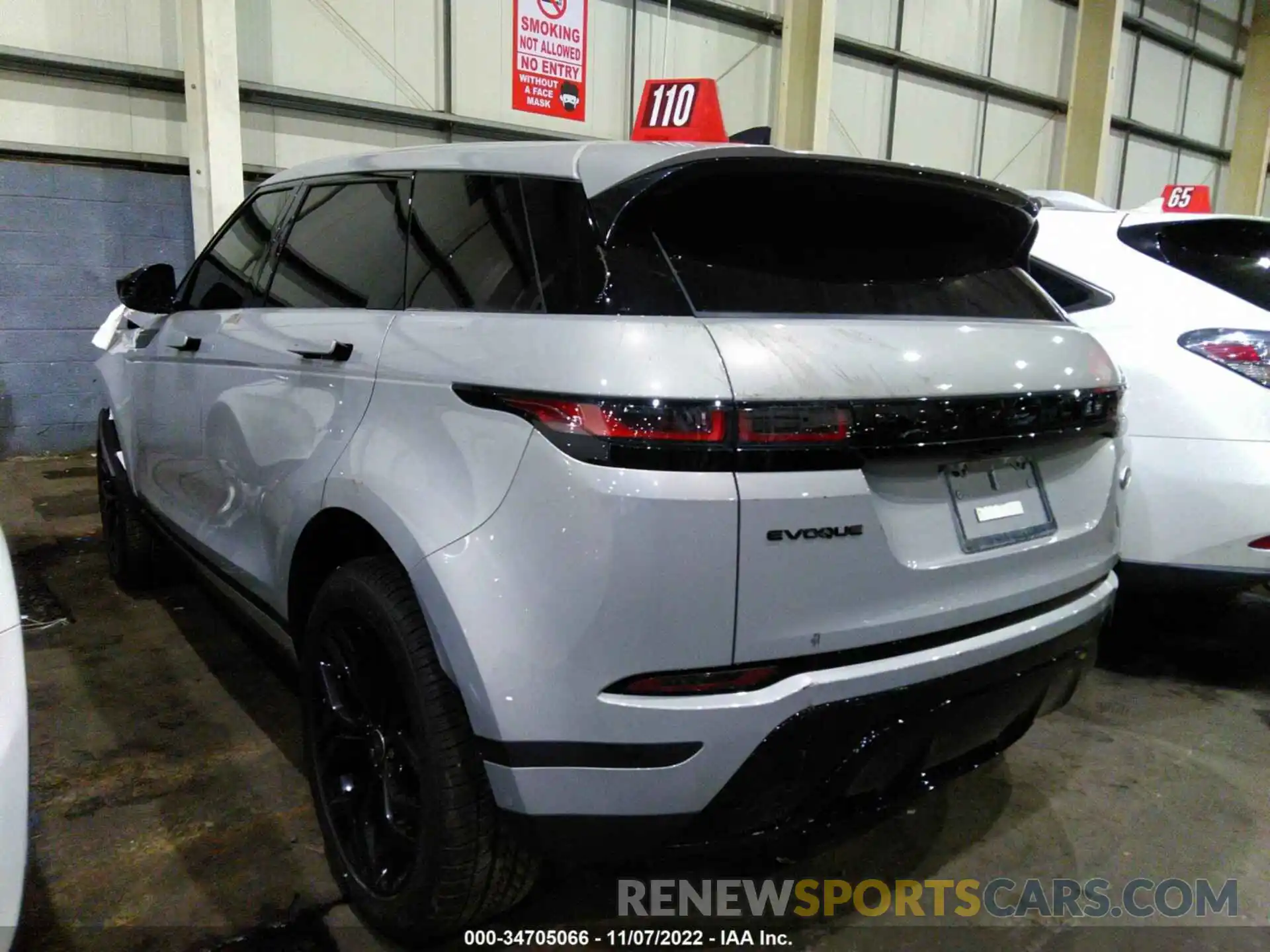 3 Фотография поврежденного автомобиля 00LZJ2FX2LH099293 LAND ROVER RANGE ROVER EVOQUE 2020