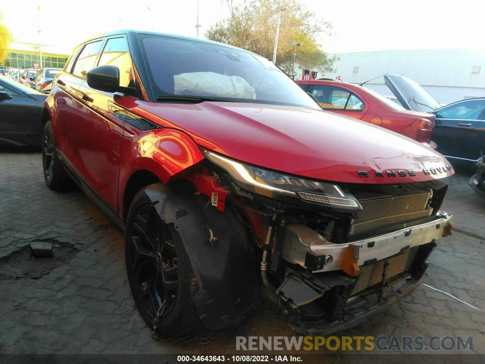 1 Photograph of a damaged car 00LZJ2FXXLH079048 LAND ROVER RANGE ROVER EVOQUE 2020