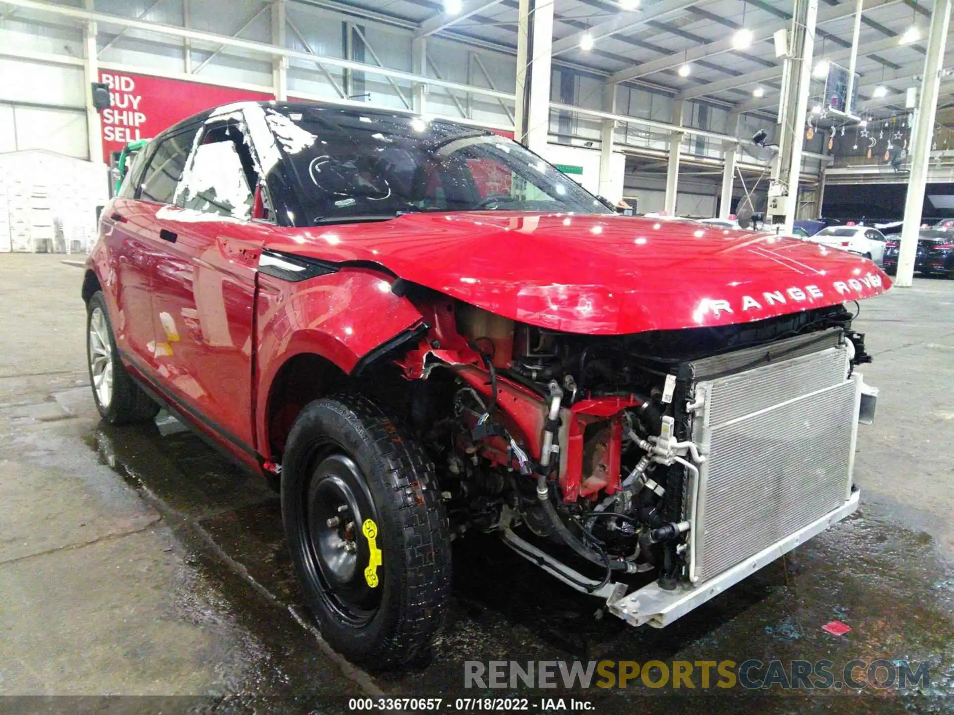 1 Photograph of a damaged car 00LZP2FX2LH028920 LAND ROVER RANGE ROVER EVOQUE 2020