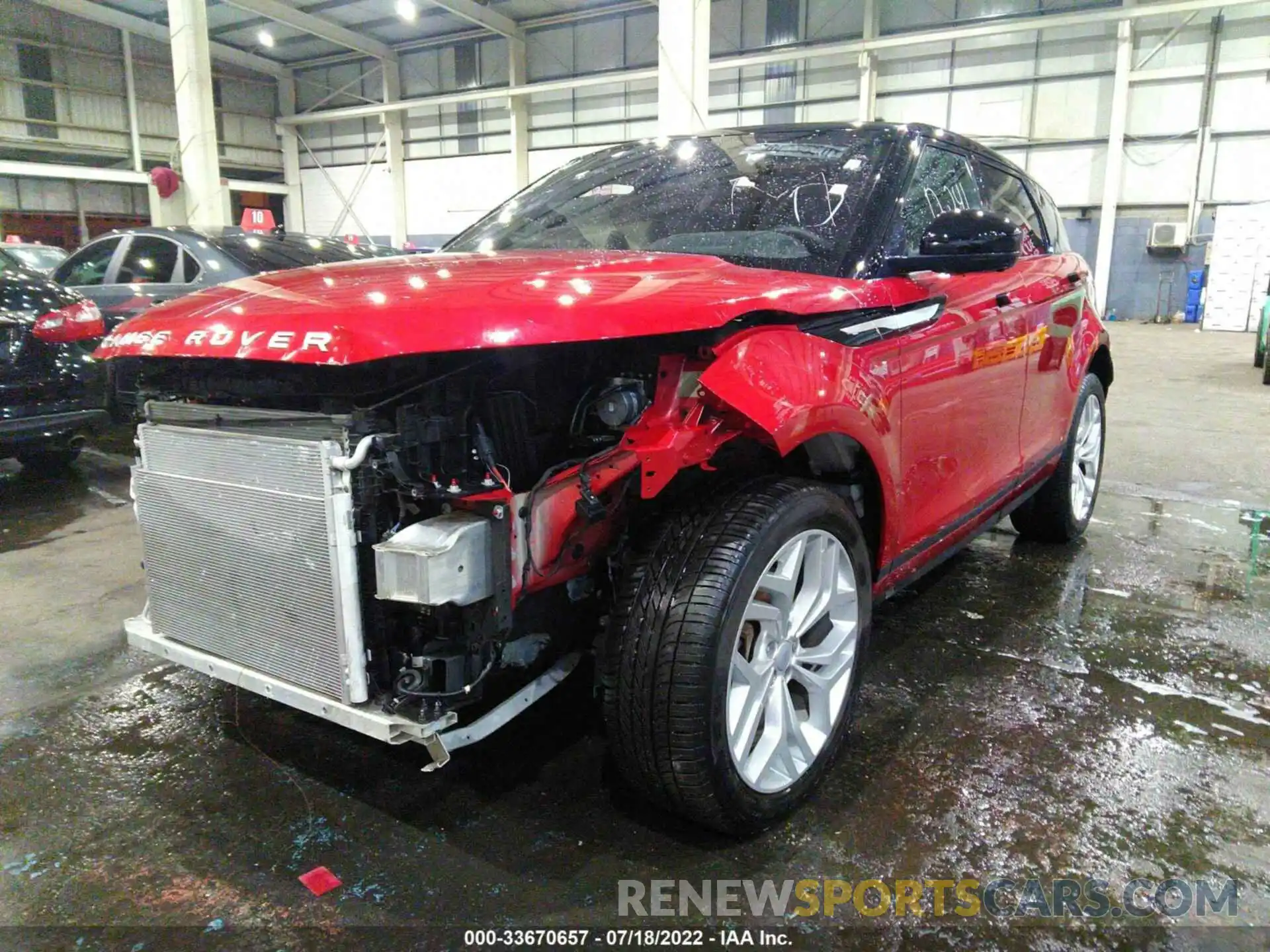 2 Photograph of a damaged car 00LZP2FX2LH028920 LAND ROVER RANGE ROVER EVOQUE 2020