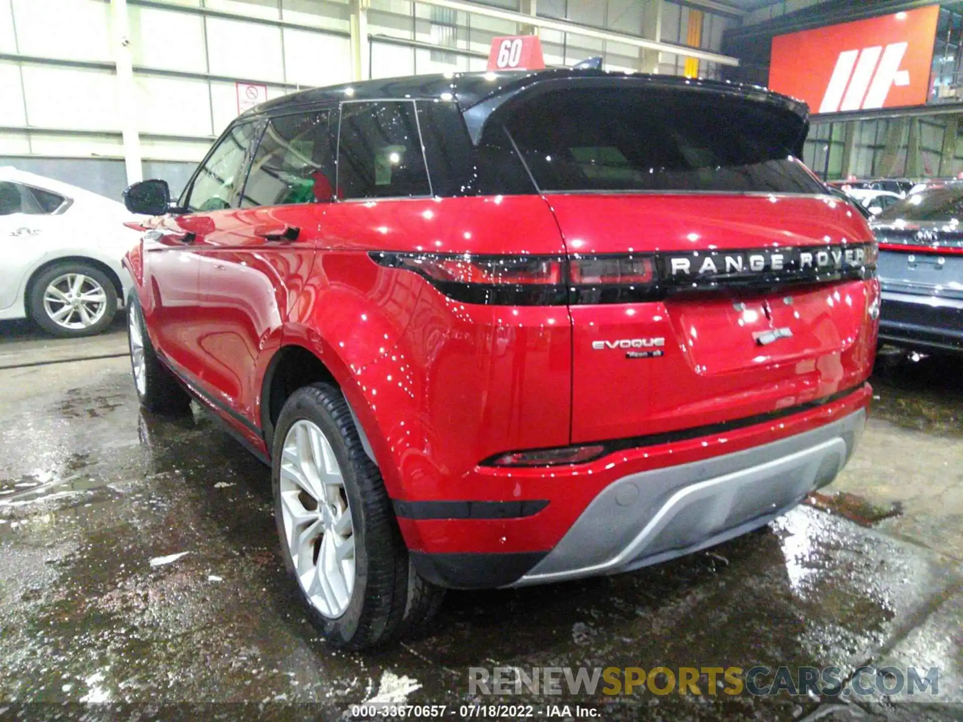 3 Фотография поврежденного автомобиля 00LZP2FX2LH028920 LAND ROVER RANGE ROVER EVOQUE 2020