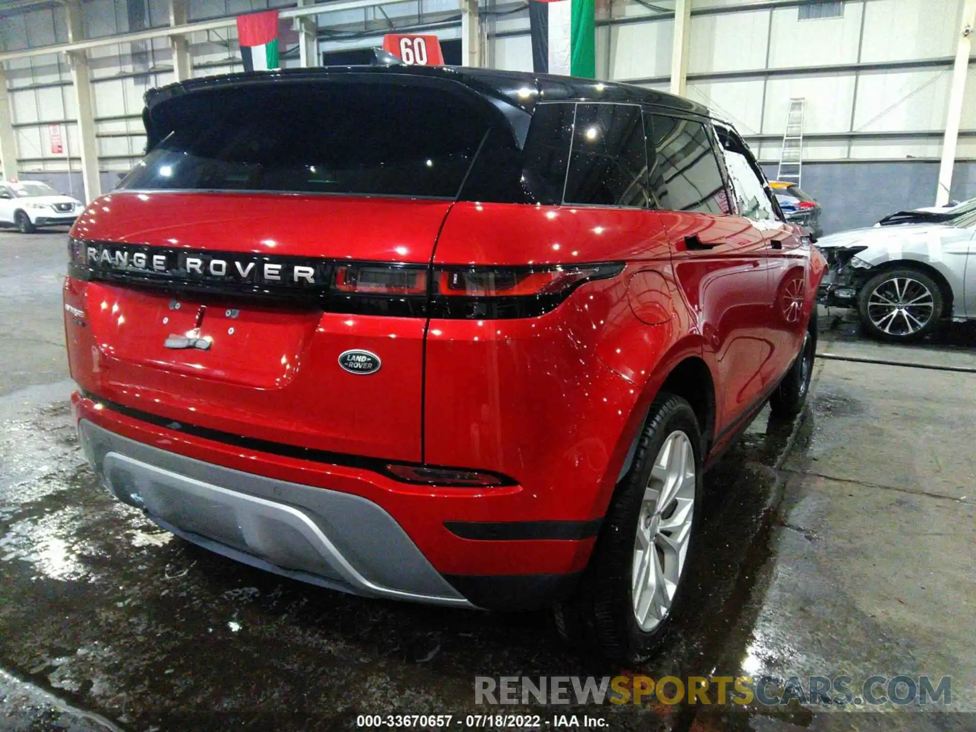 4 Фотография поврежденного автомобиля 00LZP2FX2LH028920 LAND ROVER RANGE ROVER EVOQUE 2020