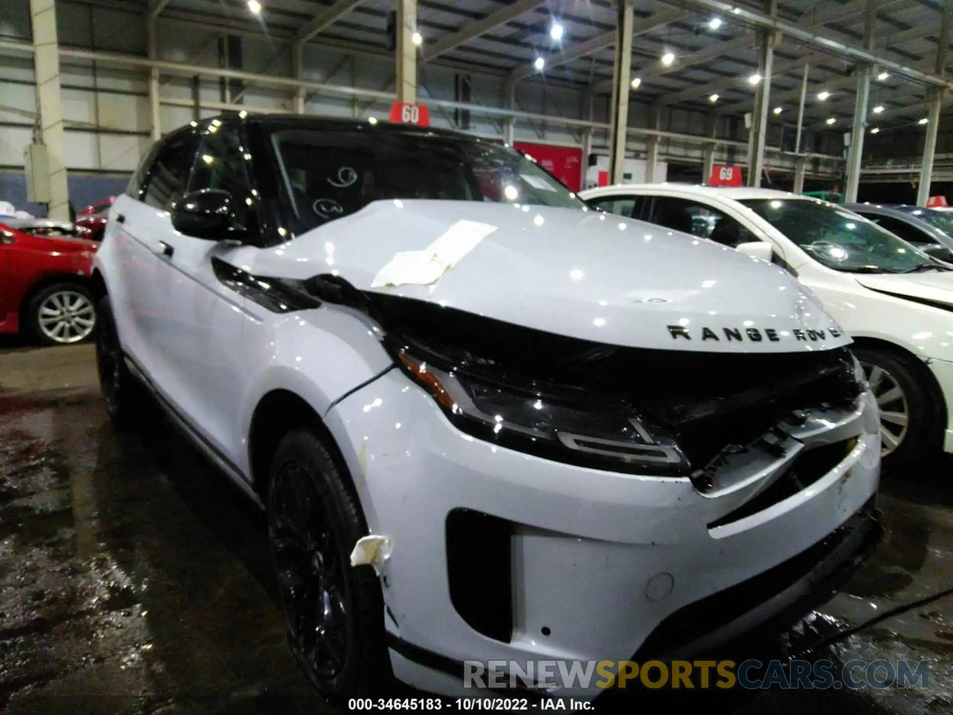 1 Фотография поврежденного автомобиля 00LZP2FX4LH112415 LAND ROVER RANGE ROVER EVOQUE 2020