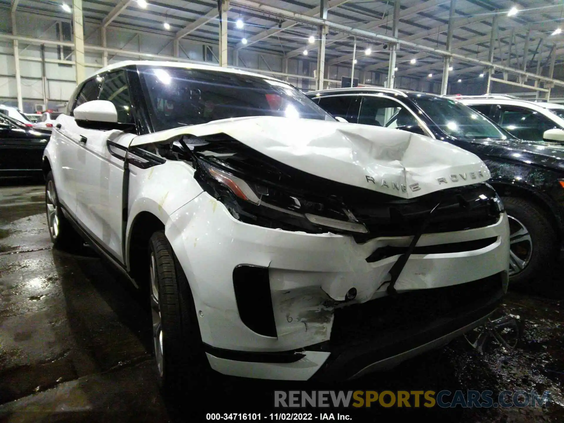 1 Photograph of a damaged car 00LZP2FXXLH077220 LAND ROVER RANGE ROVER EVOQUE 2020