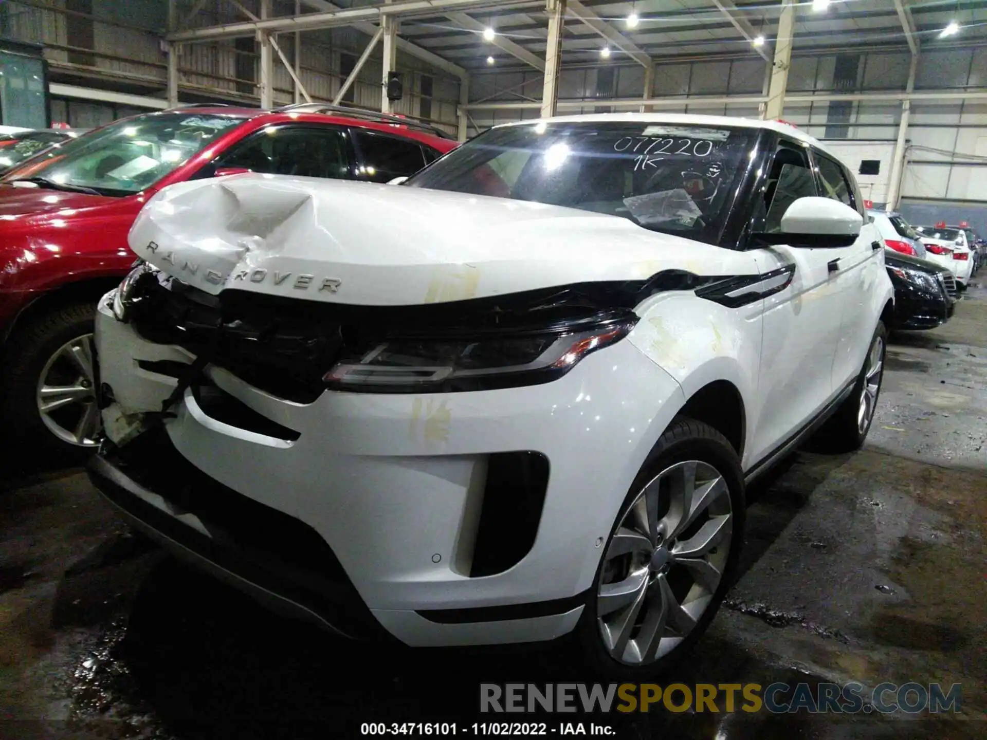 2 Photograph of a damaged car 00LZP2FXXLH077220 LAND ROVER RANGE ROVER EVOQUE 2020