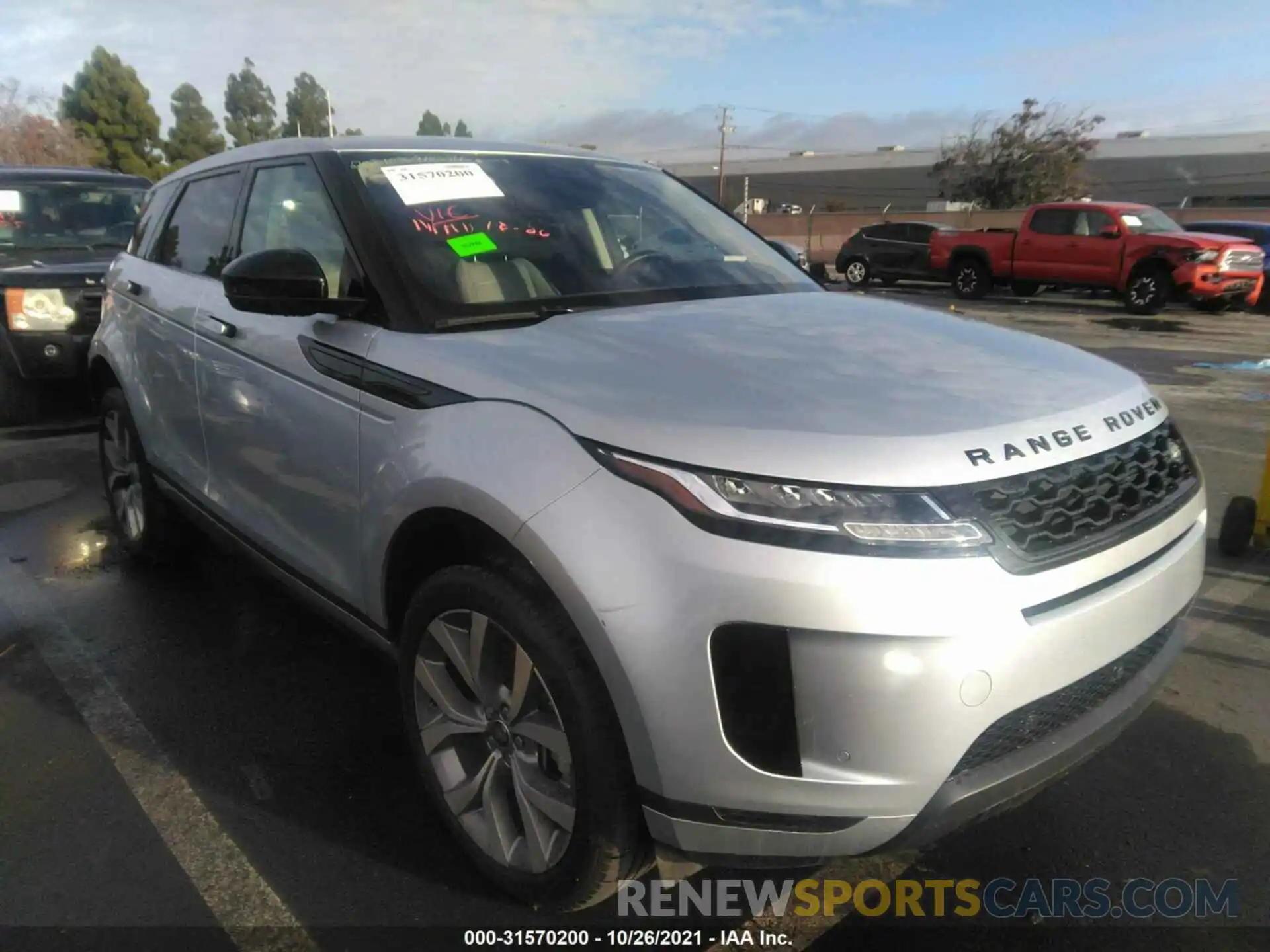 1 Фотография поврежденного автомобиля SALZJ2FX0LH041859 LAND ROVER RANGE ROVER EVOQUE 2020