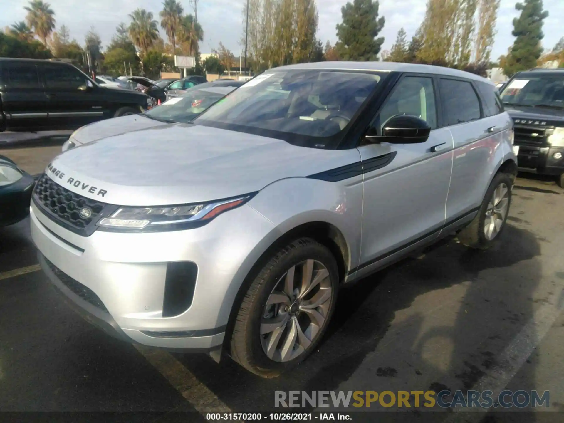 2 Фотография поврежденного автомобиля SALZJ2FX0LH041859 LAND ROVER RANGE ROVER EVOQUE 2020