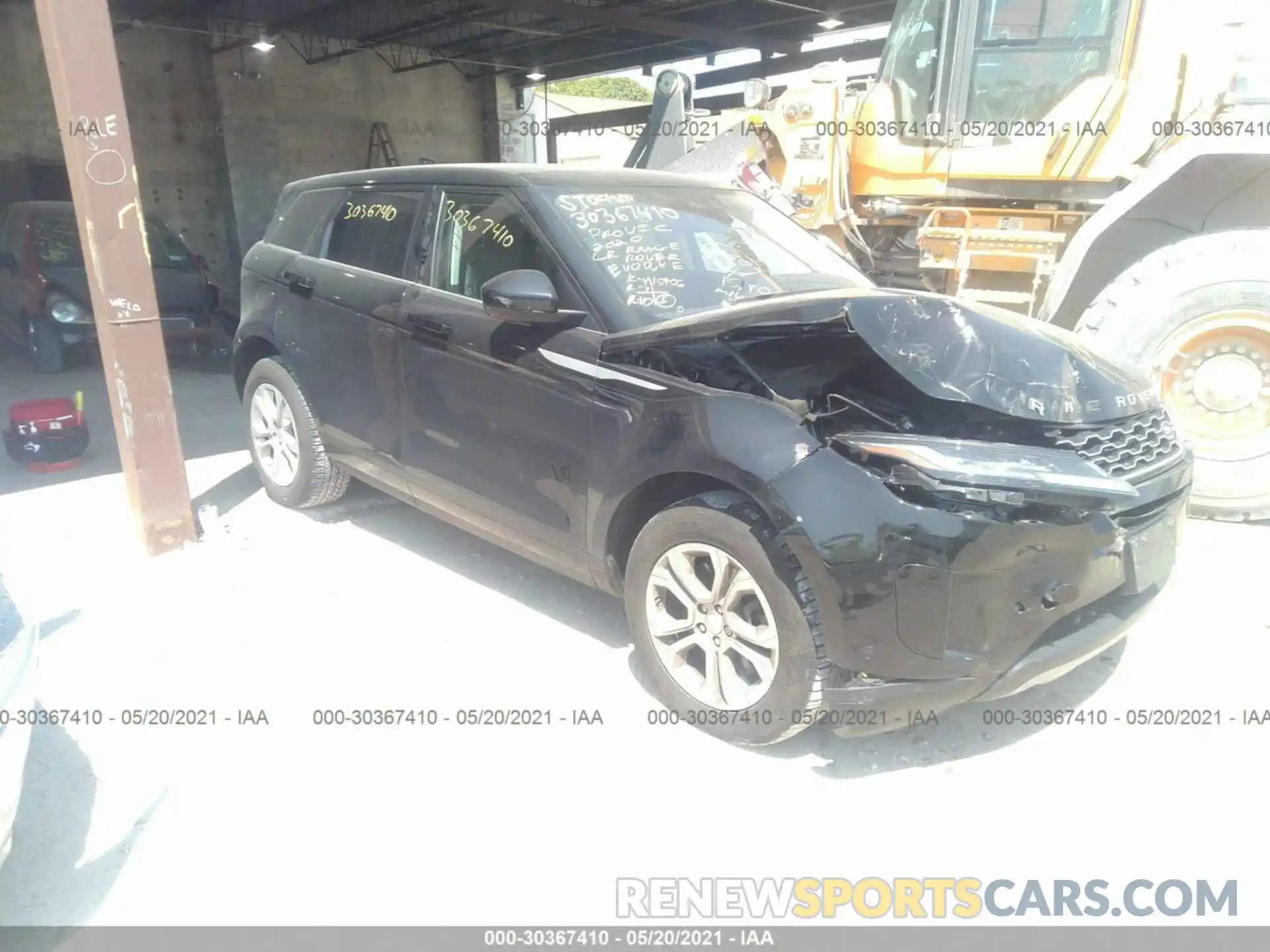 1 Photograph of a damaged car SALZJ2FX0LH044146 LAND ROVER RANGE ROVER EVOQUE 2020