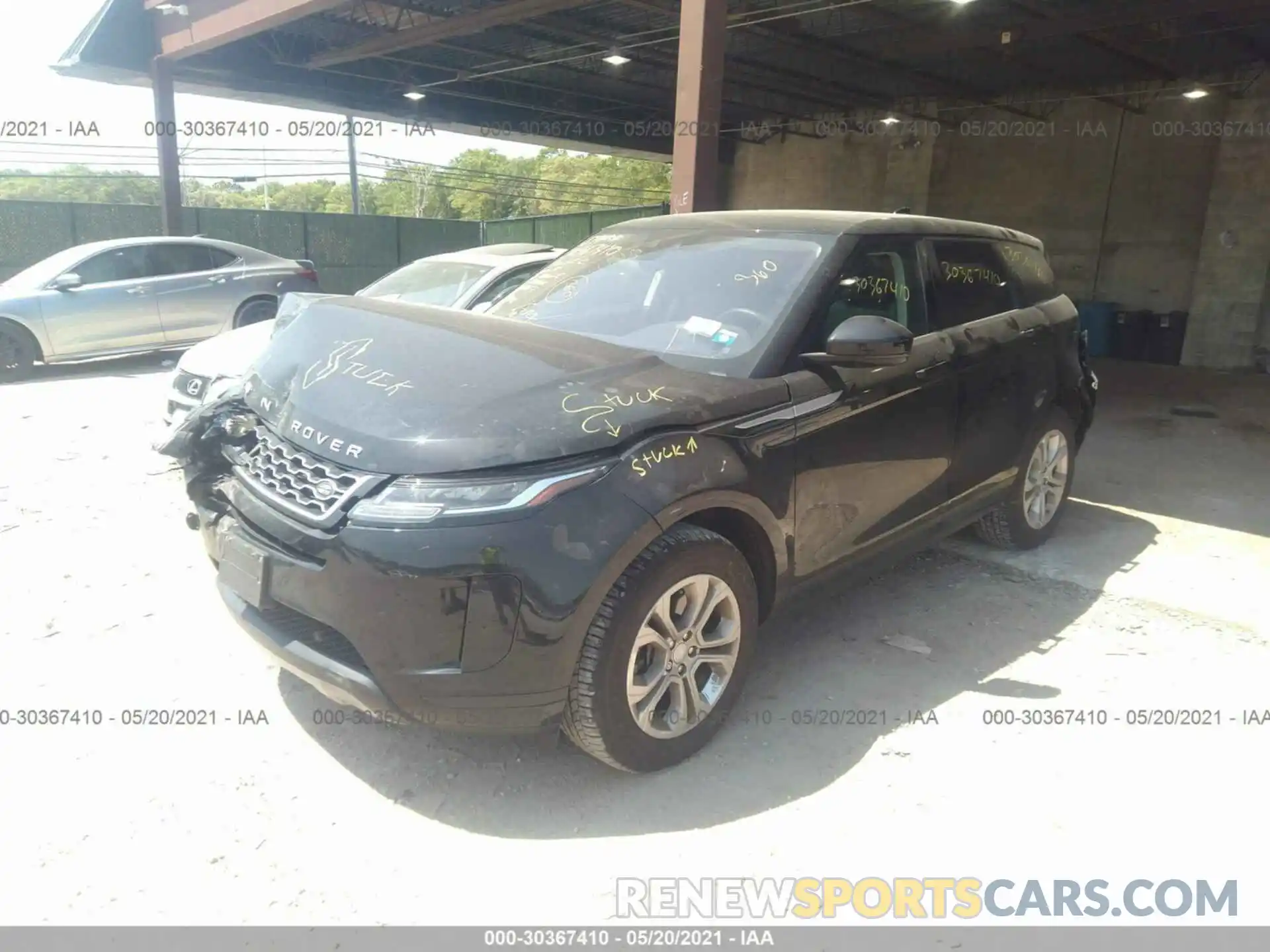 2 Photograph of a damaged car SALZJ2FX0LH044146 LAND ROVER RANGE ROVER EVOQUE 2020