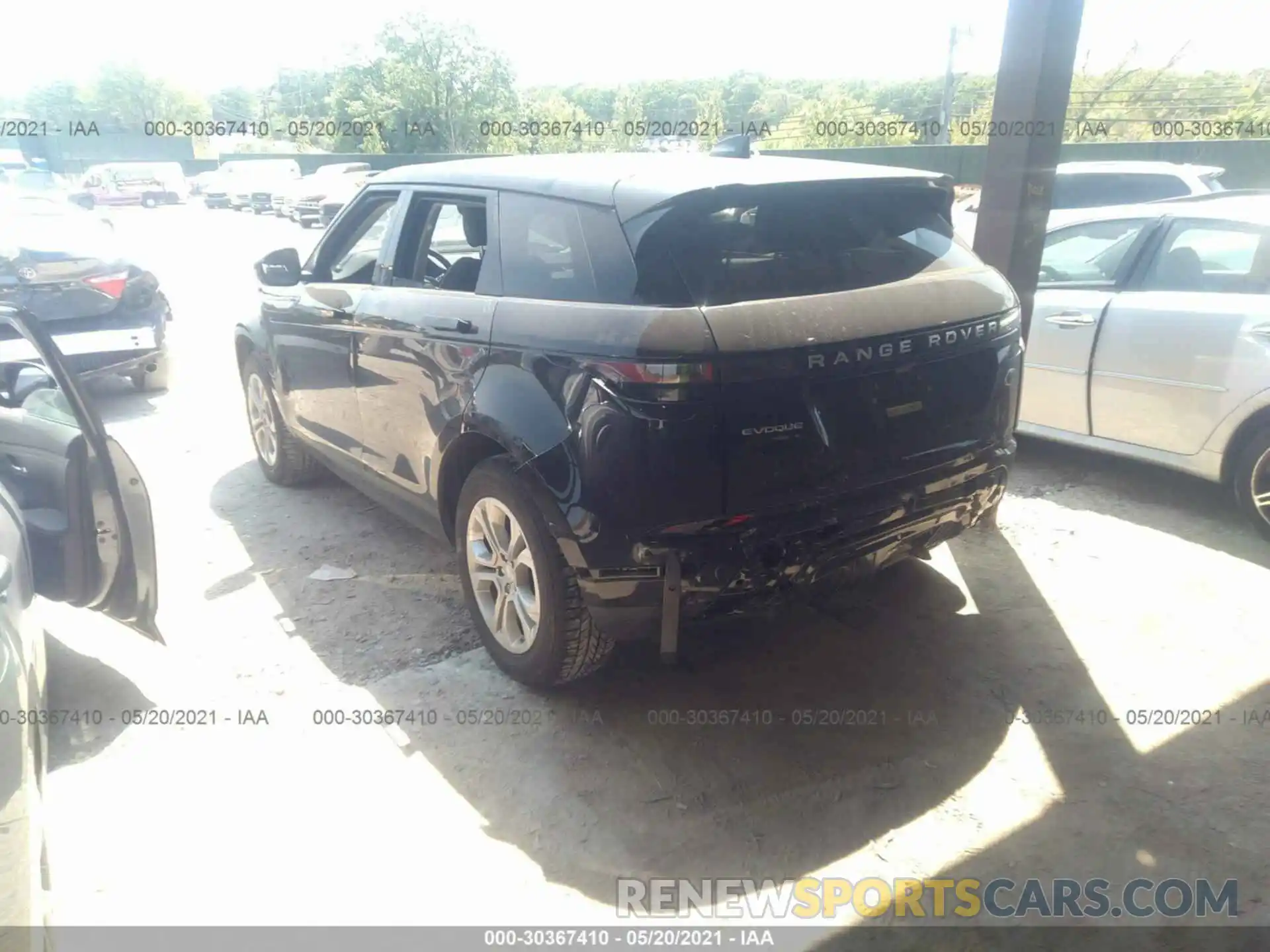 3 Фотография поврежденного автомобиля SALZJ2FX0LH044146 LAND ROVER RANGE ROVER EVOQUE 2020