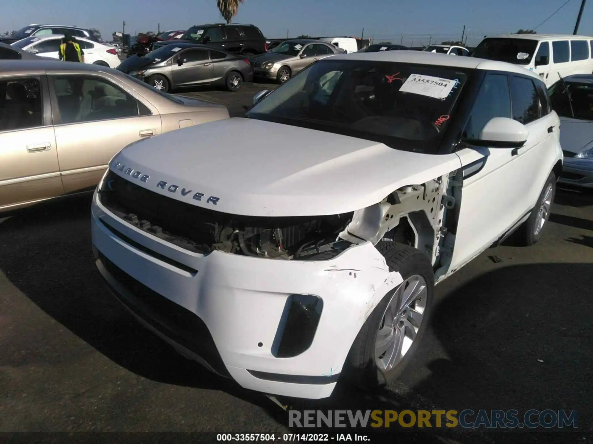 2 Photograph of a damaged car SALZJ2FX1LH009163 LAND ROVER RANGE ROVER EVOQUE 2020