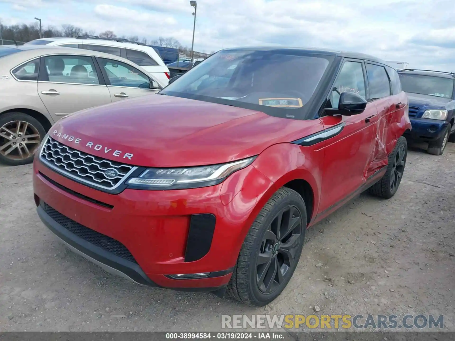 2 Фотография поврежденного автомобиля SALZJ2FX1LH040834 LAND ROVER RANGE ROVER EVOQUE 2020