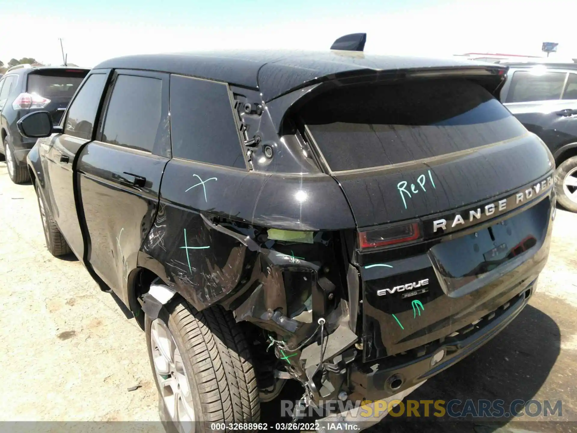 3 Photograph of a damaged car SALZJ2FX3LH015286 LAND ROVER RANGE ROVER EVOQUE 2020