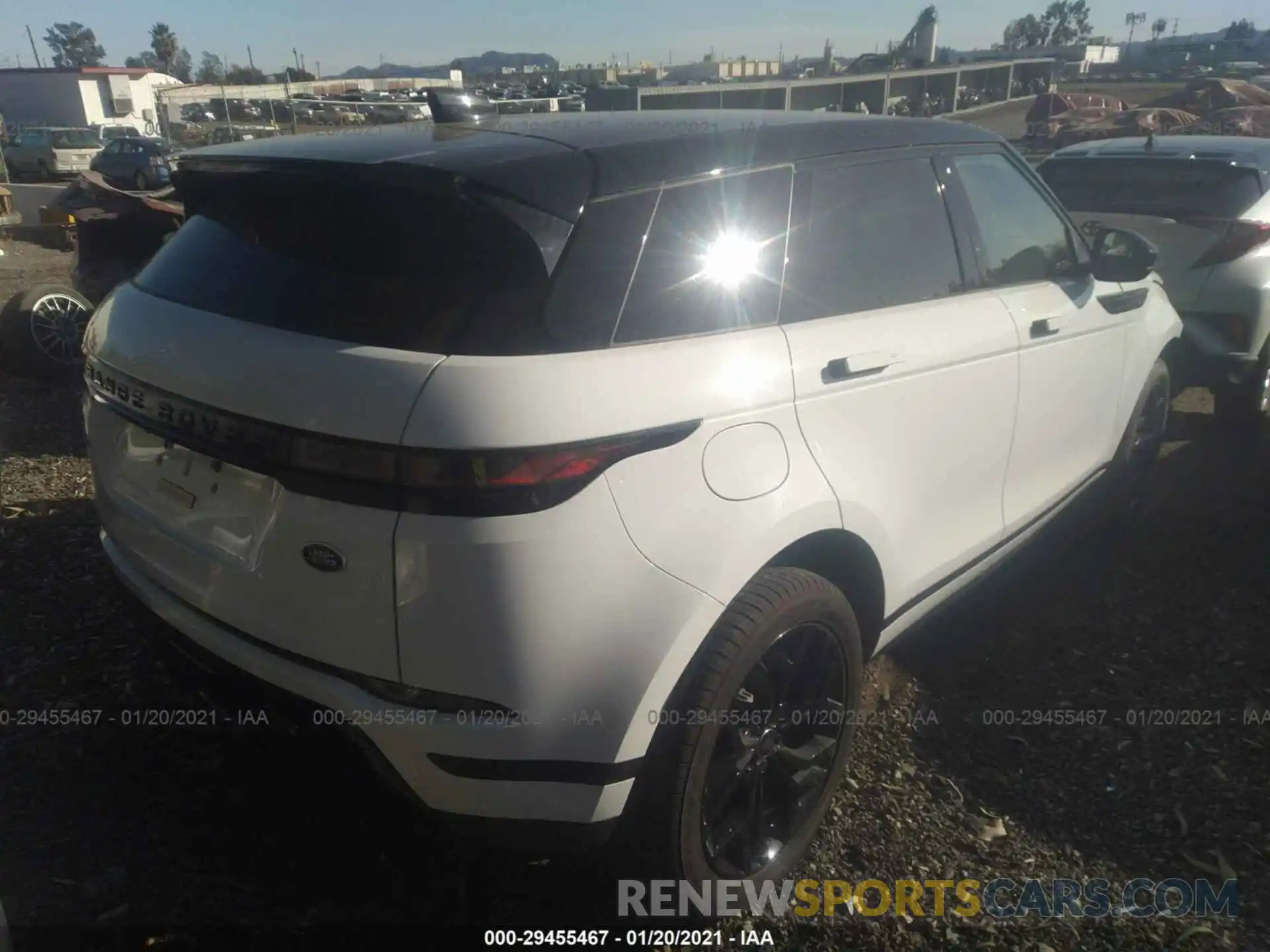 4 Фотография поврежденного автомобиля SALZJ2FX3LH031973 LAND ROVER RANGE ROVER EVOQUE 2020