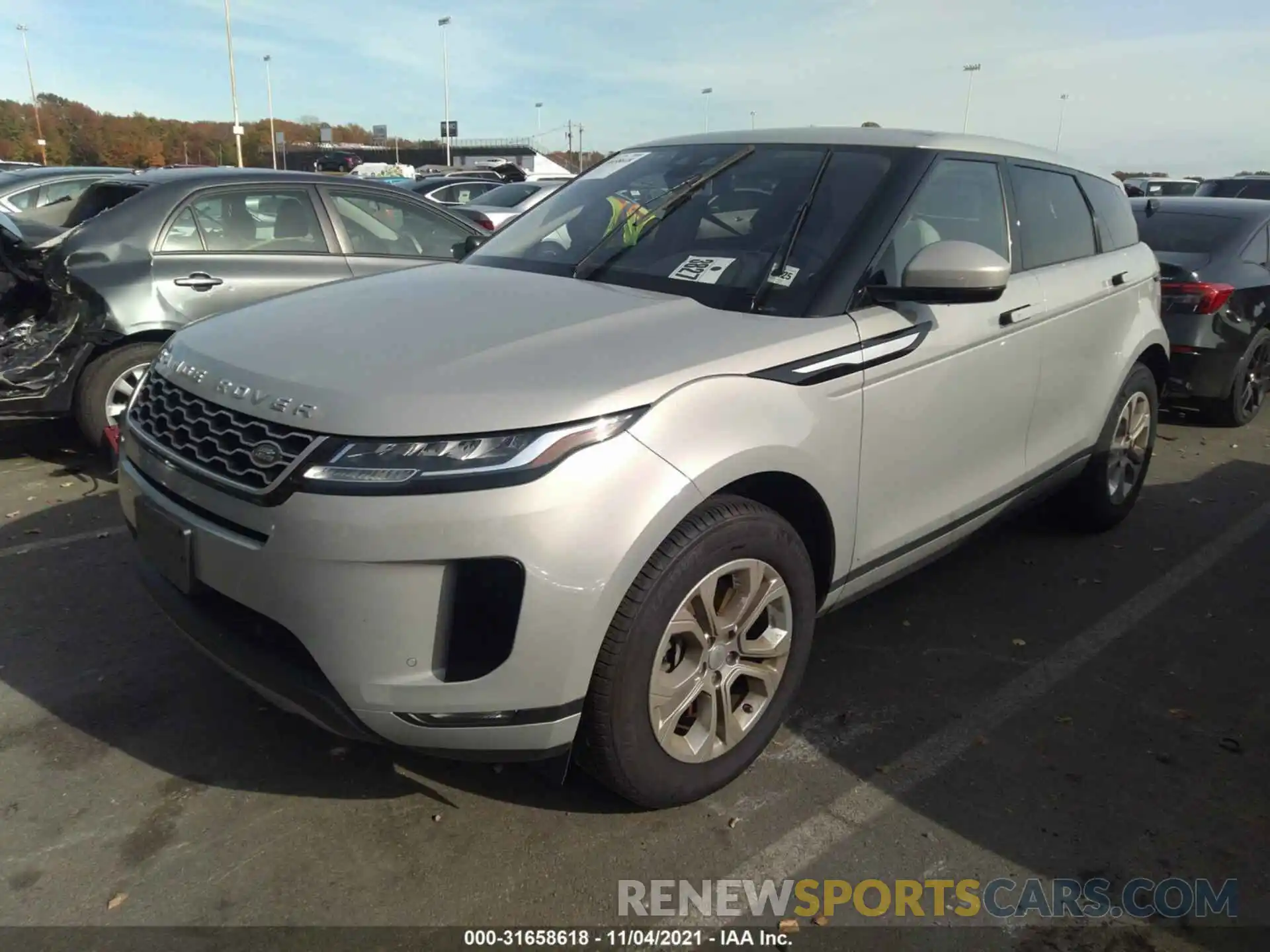 2 Фотография поврежденного автомобиля SALZJ2FX3LH101844 LAND ROVER RANGE ROVER EVOQUE 2020