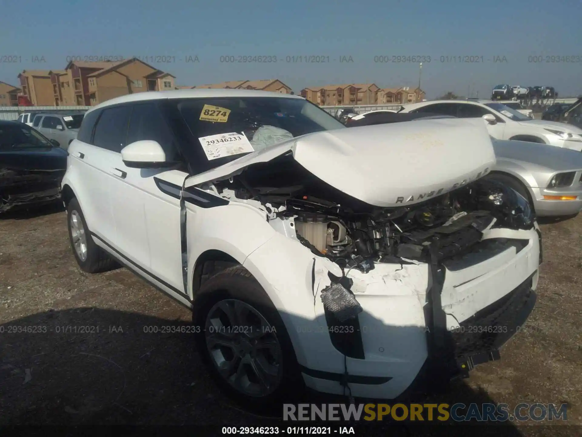 1 Photograph of a damaged car SALZJ2FX4LH100847 LAND ROVER RANGE ROVER EVOQUE 2020