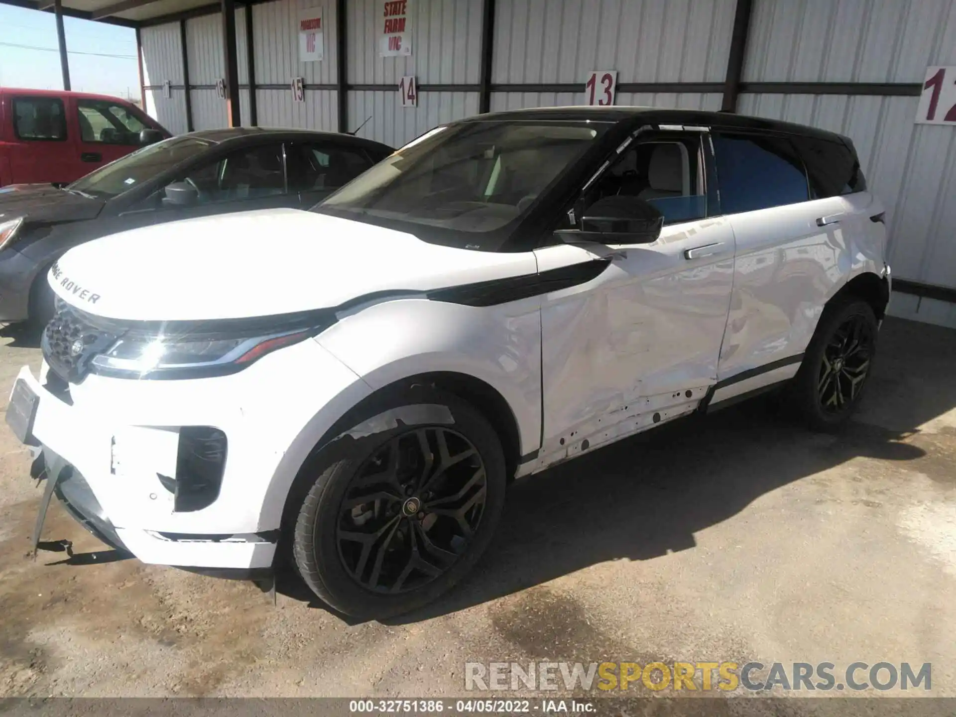 2 Photograph of a damaged car SALZJ2FX7LH060084 LAND ROVER RANGE ROVER EVOQUE 2020