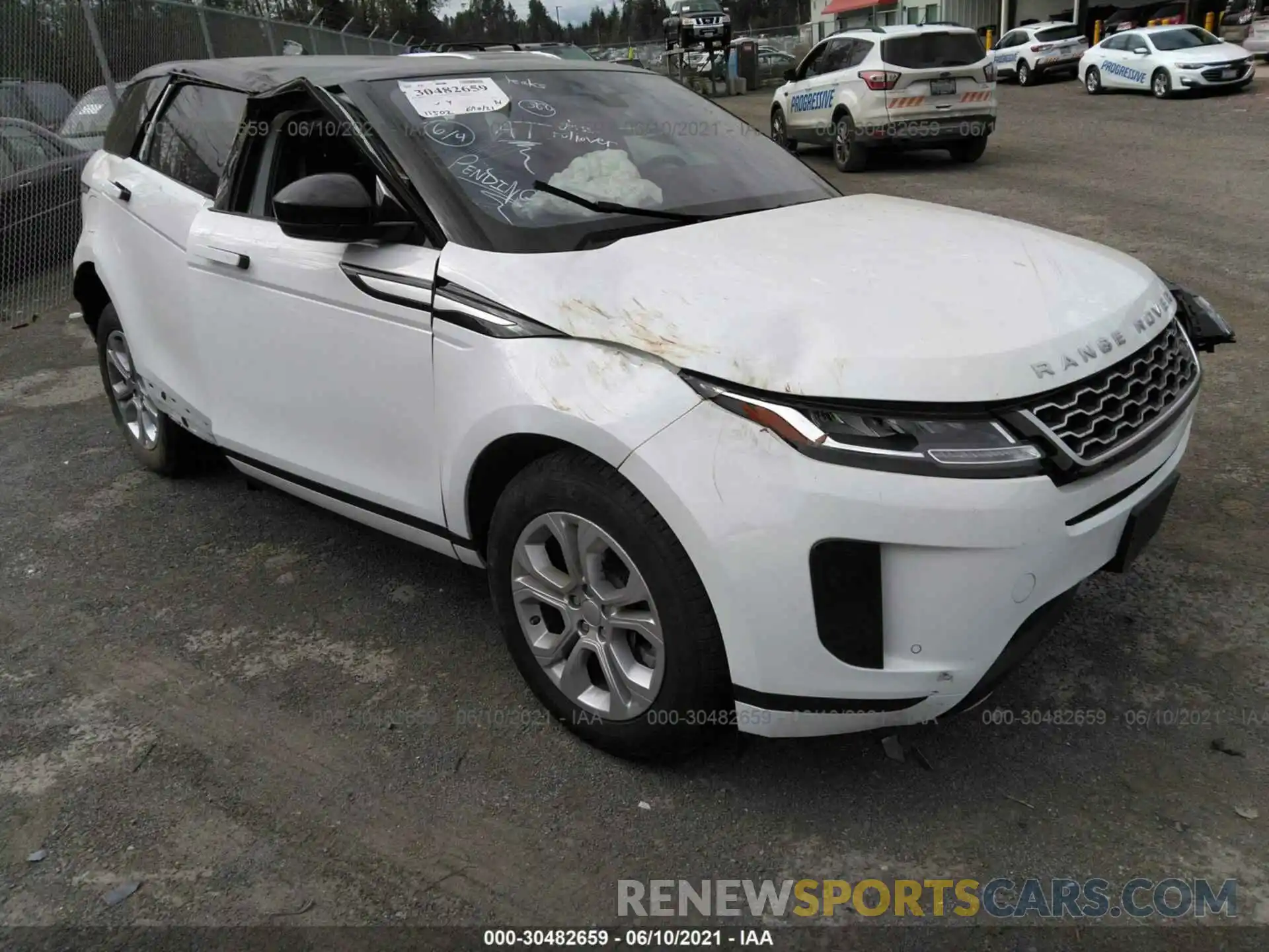 1 Photograph of a damaged car SALZJ2FX8LH022024 LAND ROVER RANGE ROVER EVOQUE 2020