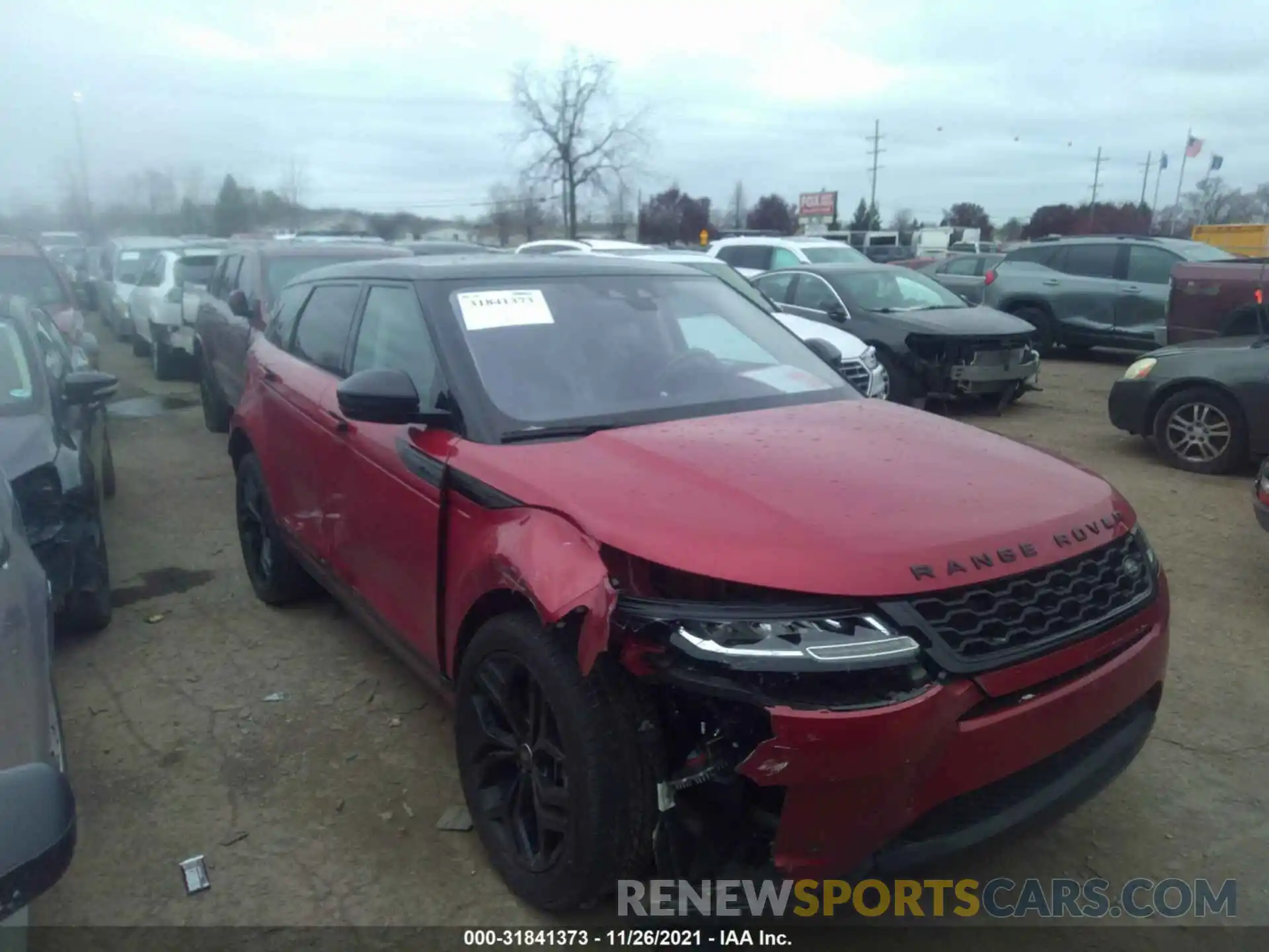 1 Фотография поврежденного автомобиля SALZJ2FX8LH043648 LAND ROVER RANGE ROVER EVOQUE 2020