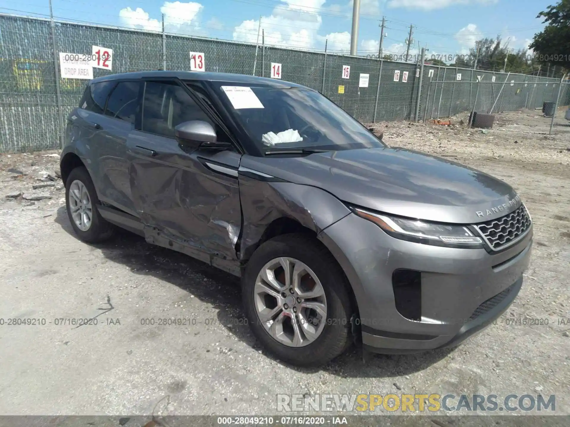 1 Фотография поврежденного автомобиля SALZJ2FX9LH068171 LAND ROVER RANGE ROVER EVOQUE 2020