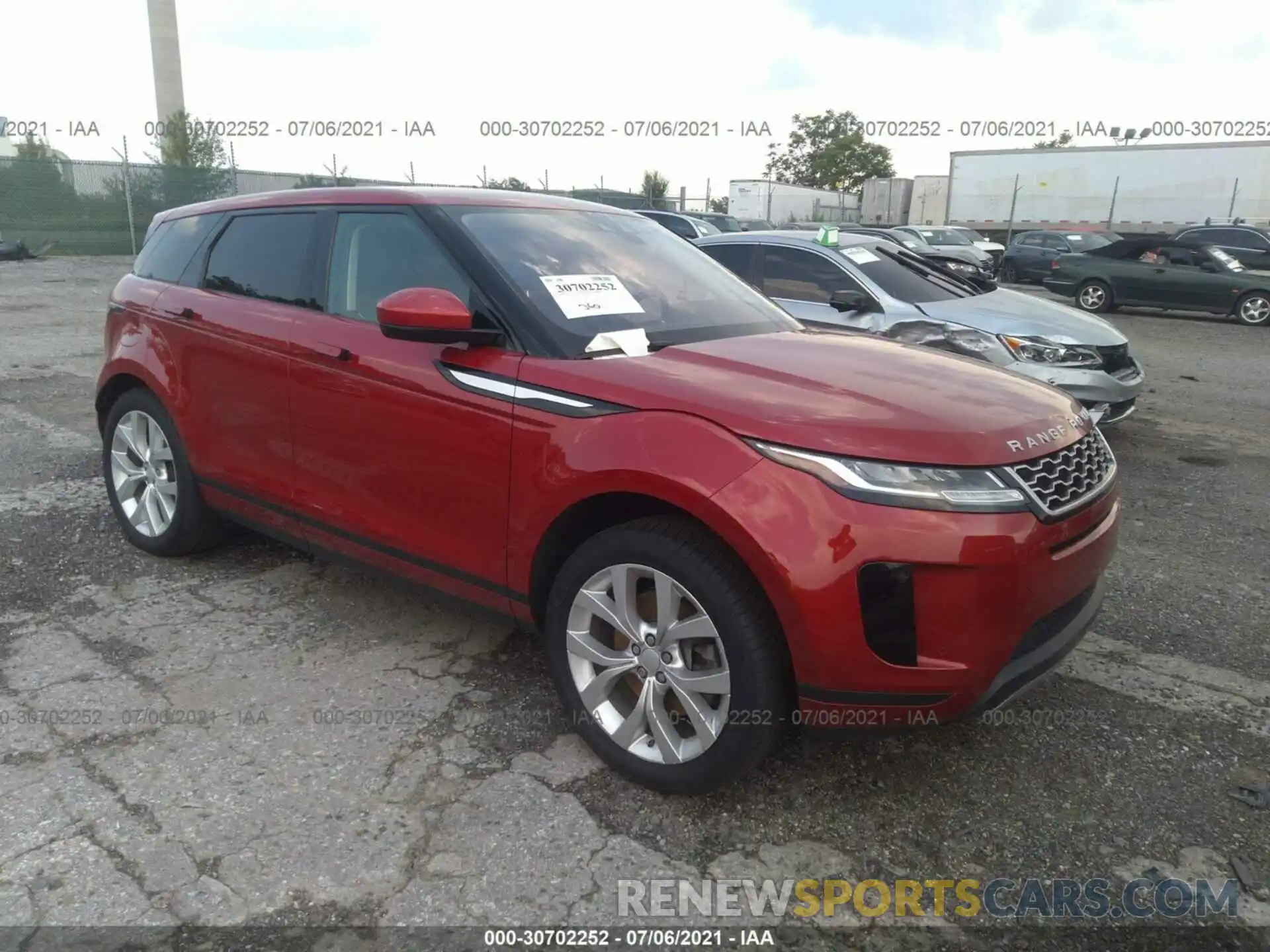 1 Photograph of a damaged car SALZJ2FXXLH055669 LAND ROVER RANGE ROVER EVOQUE 2020