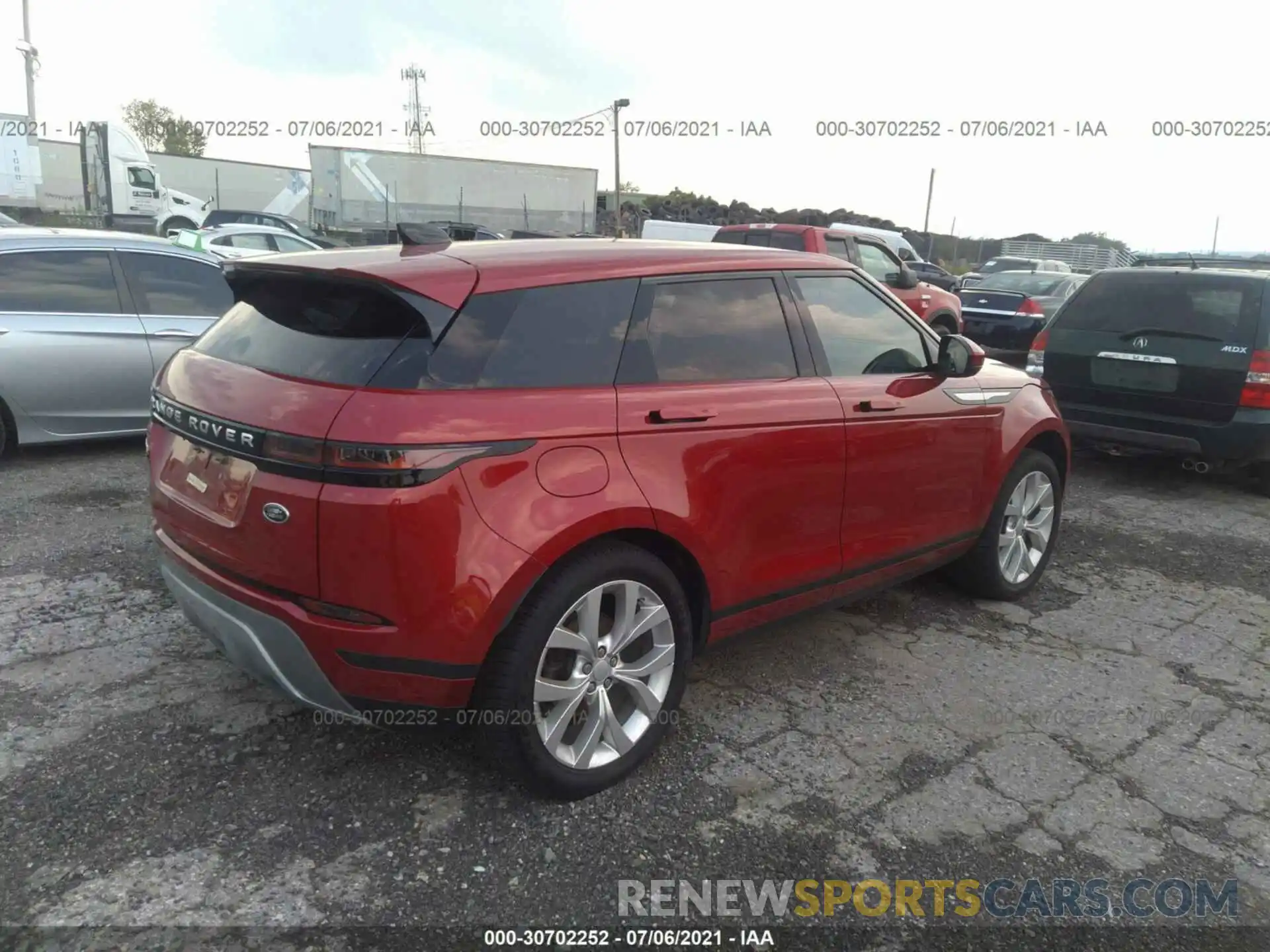 4 Фотография поврежденного автомобиля SALZJ2FXXLH055669 LAND ROVER RANGE ROVER EVOQUE 2020