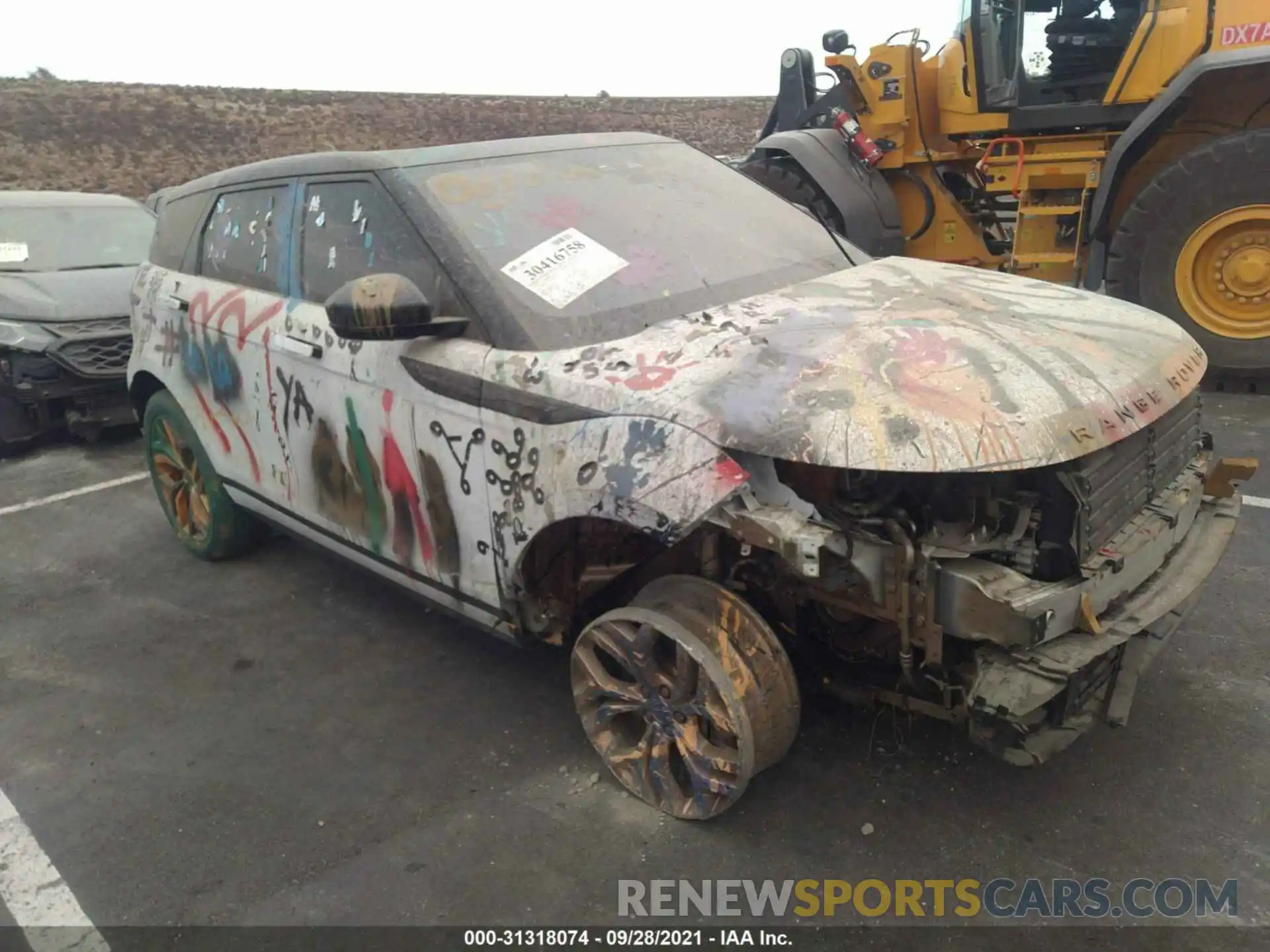 1 Photograph of a damaged car SALZJ2FXXLH067403 LAND ROVER RANGE ROVER EVOQUE 2020