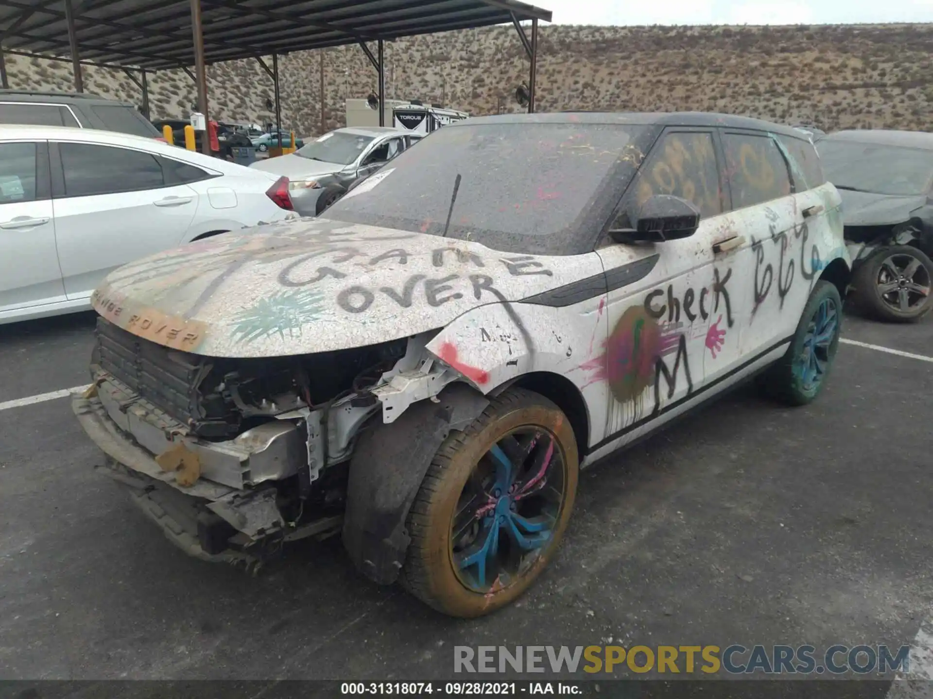 2 Photograph of a damaged car SALZJ2FXXLH067403 LAND ROVER RANGE ROVER EVOQUE 2020