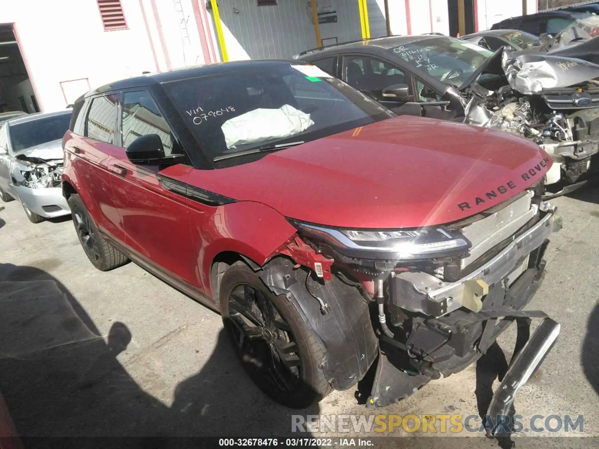 1 Photograph of a damaged car SALZJ2FXXLH079048 LAND ROVER RANGE ROVER EVOQUE 2020