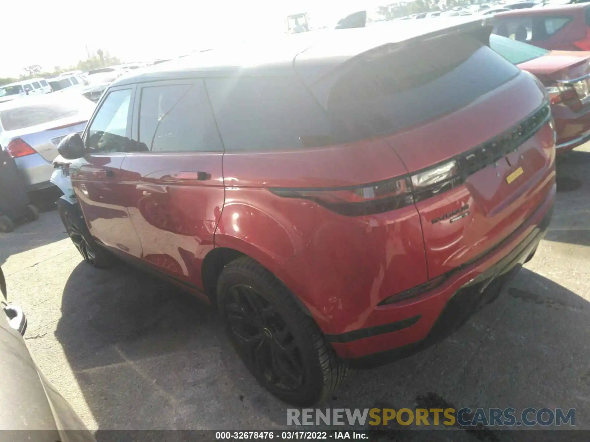 3 Фотография поврежденного автомобиля SALZJ2FXXLH079048 LAND ROVER RANGE ROVER EVOQUE 2020