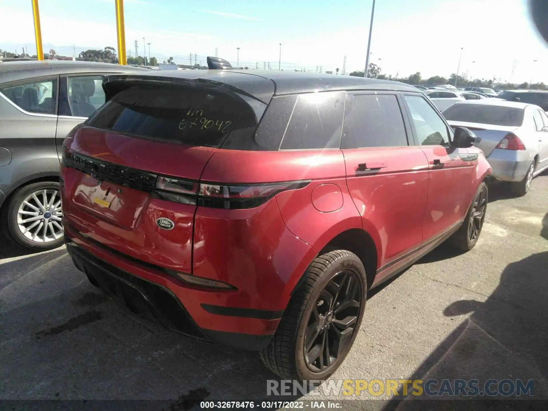 4 Фотография поврежденного автомобиля SALZJ2FXXLH079048 LAND ROVER RANGE ROVER EVOQUE 2020