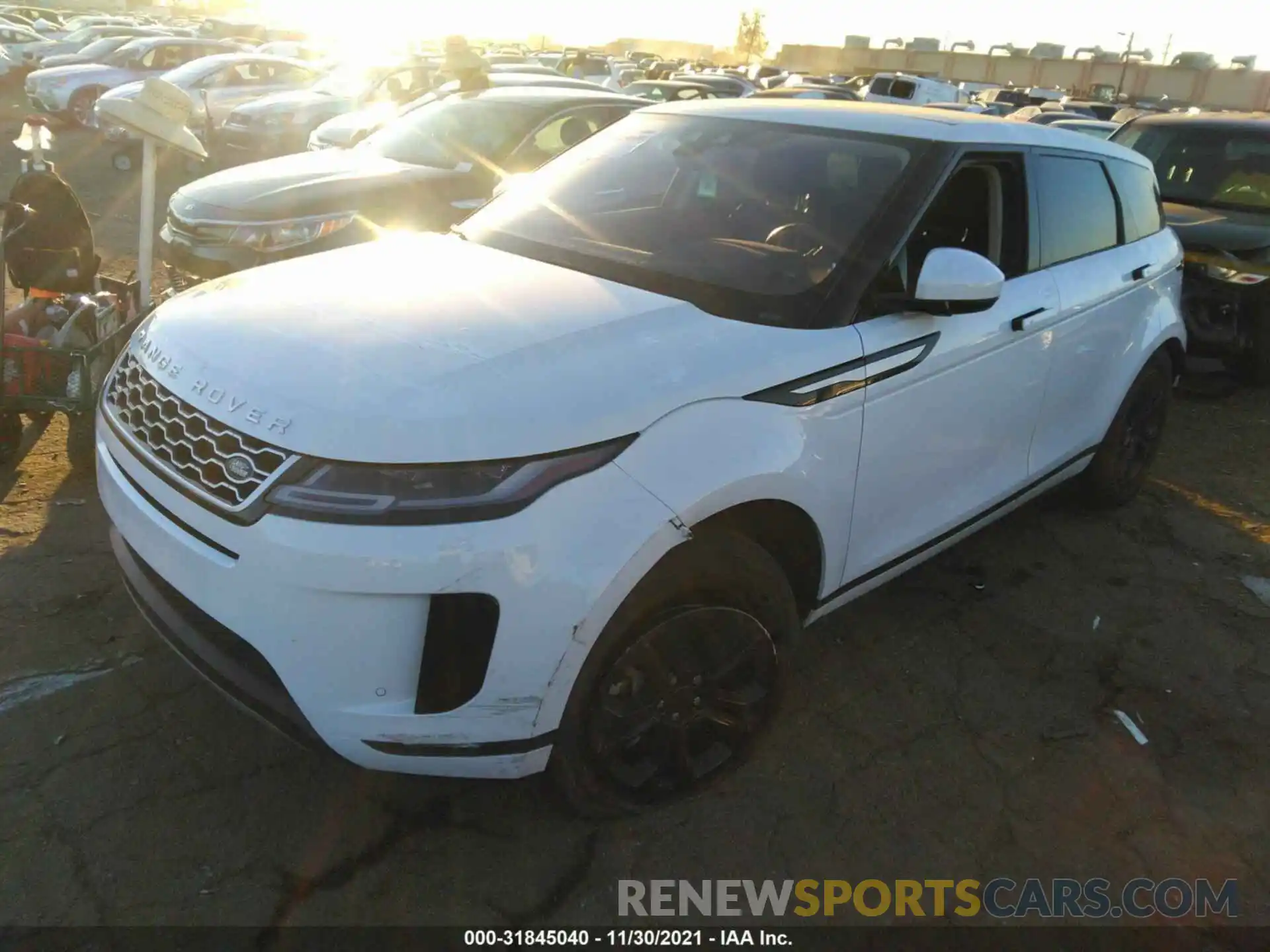 2 Фотография поврежденного автомобиля SALZJ2FXXLH081673 LAND ROVER RANGE ROVER EVOQUE 2020