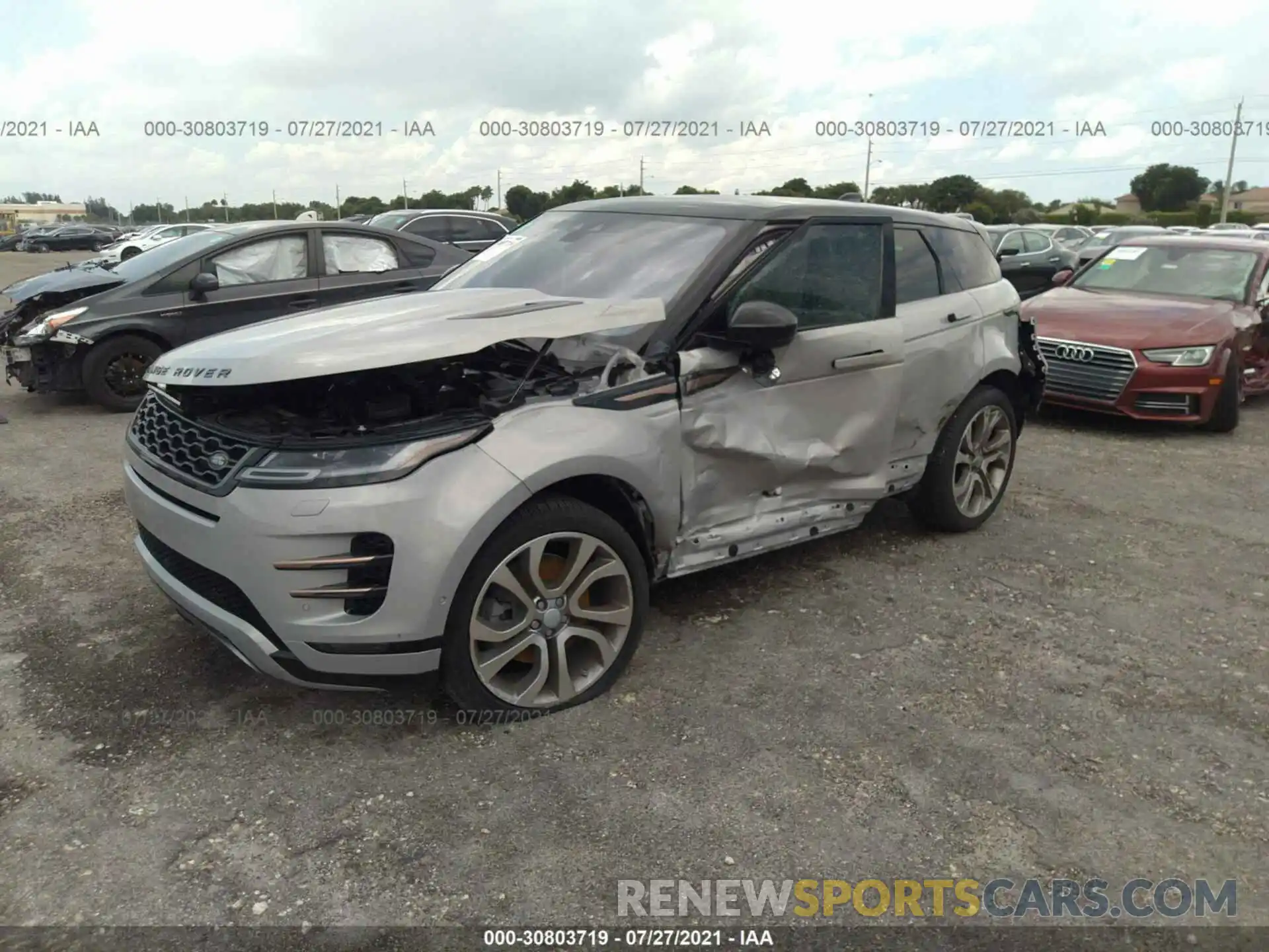 2 Фотография поврежденного автомобиля SALZL2FXXLH062812 LAND ROVER RANGE ROVER EVOQUE 2020