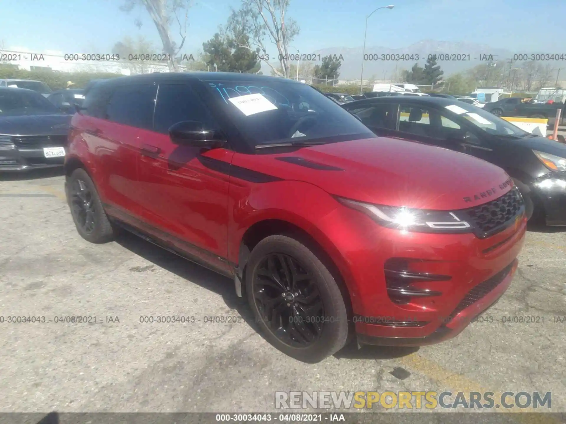 1 Photograph of a damaged car SALZL2GX0LH053454 LAND ROVER RANGE ROVER EVOQUE 2020