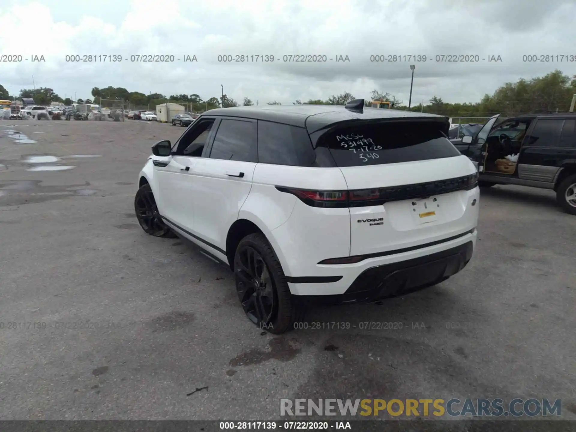 3 Фотография поврежденного автомобиля SALZM2GX0LH033458 LAND ROVER RANGE ROVER EVOQUE 2020