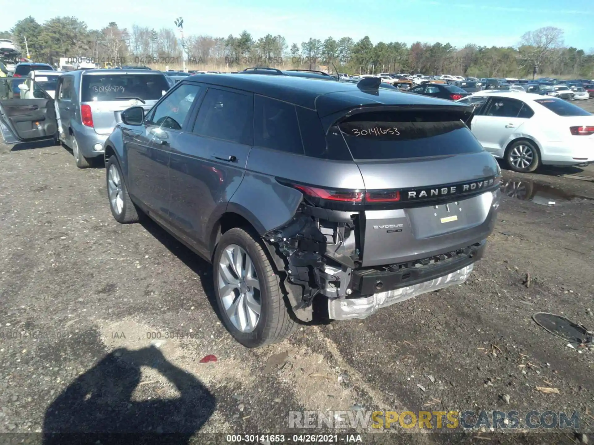 3 Фотография поврежденного автомобиля SALZP2FX5LH080073 LAND ROVER RANGE ROVER EVOQUE 2020