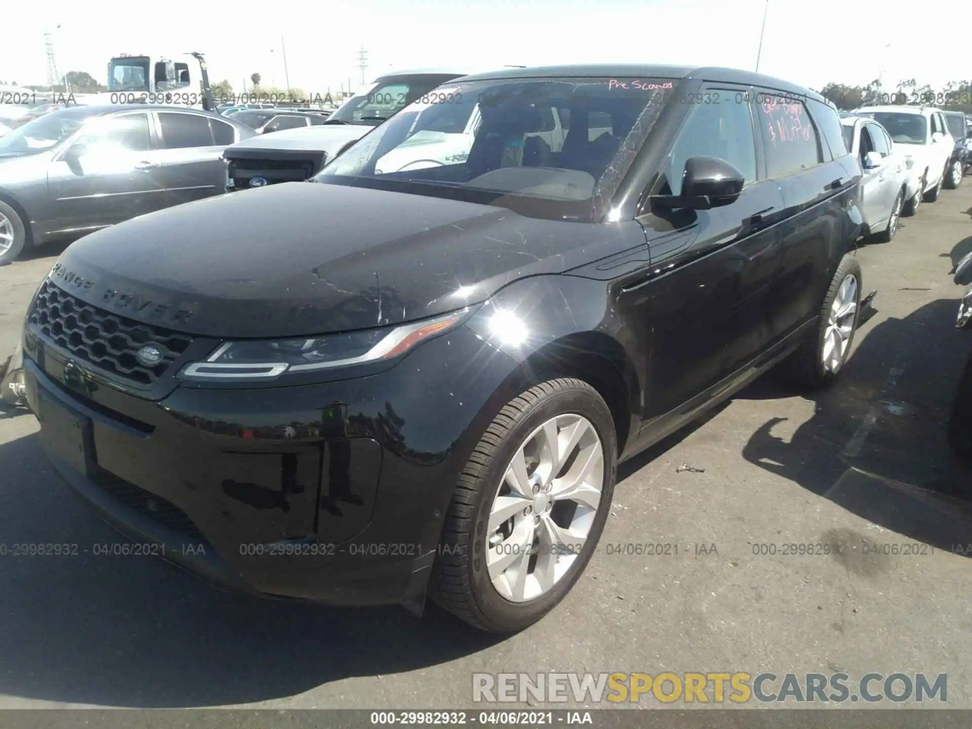 2 Фотография поврежденного автомобиля SALZP2FX6LH043534 LAND ROVER RANGE ROVER EVOQUE 2020