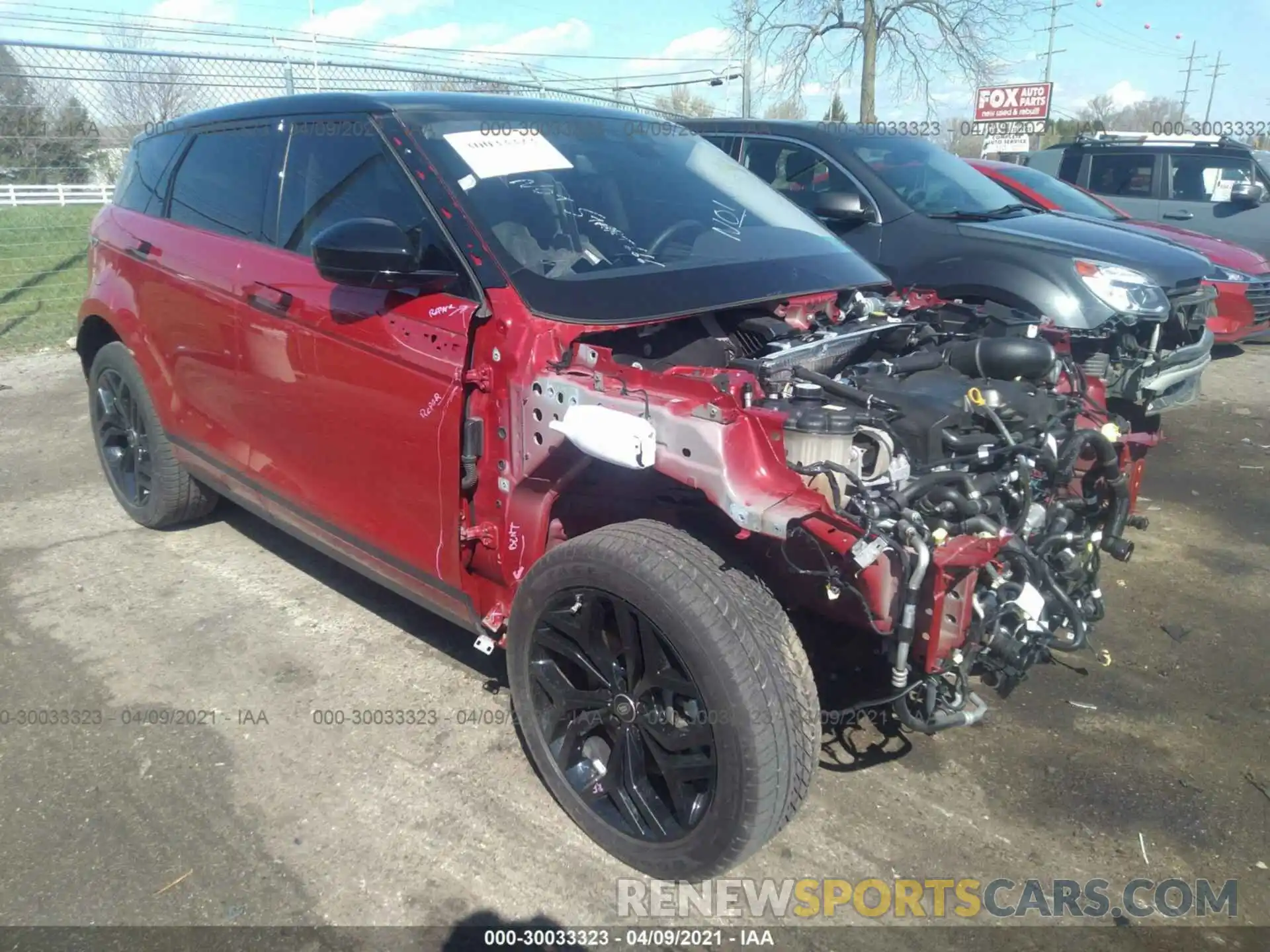 1 Photograph of a damaged car SALZP2FX6LH049530 LAND ROVER RANGE ROVER EVOQUE 2020