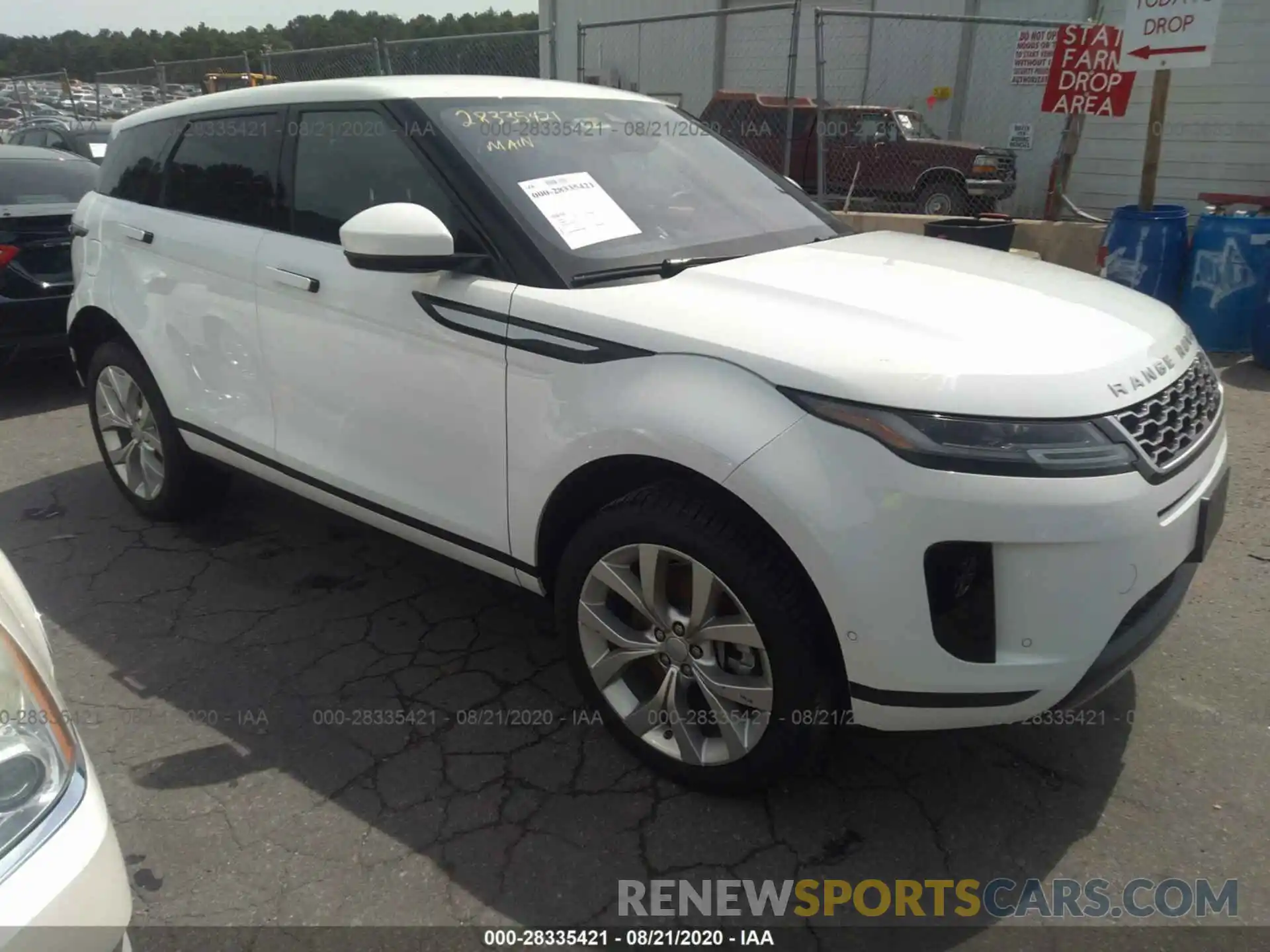 1 Фотография поврежденного автомобиля SALZP2FX6LH078235 LAND ROVER RANGE ROVER EVOQUE 2020