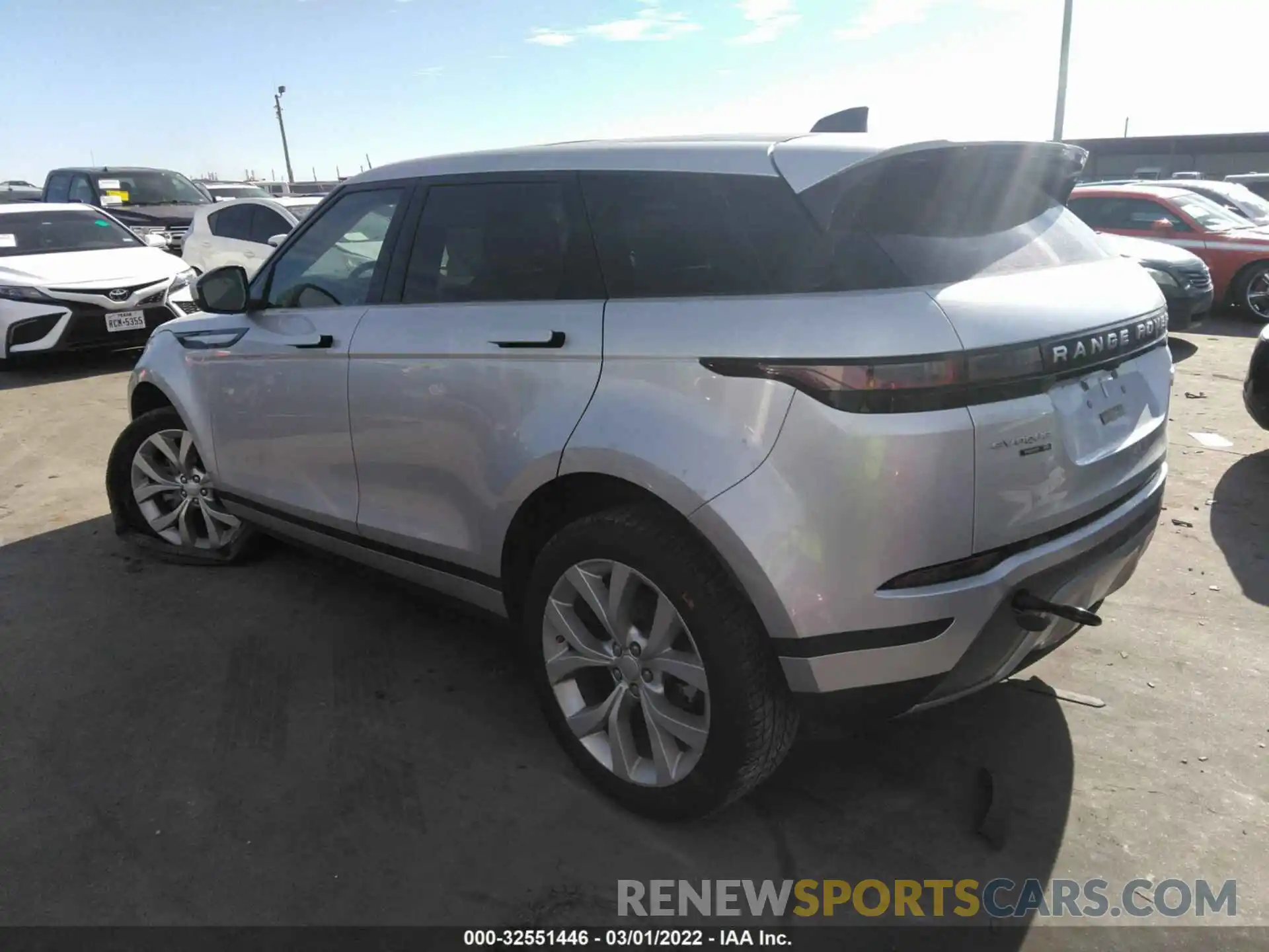 3 Фотография поврежденного автомобиля SALZP2FX7LH081175 LAND ROVER RANGE ROVER EVOQUE 2020