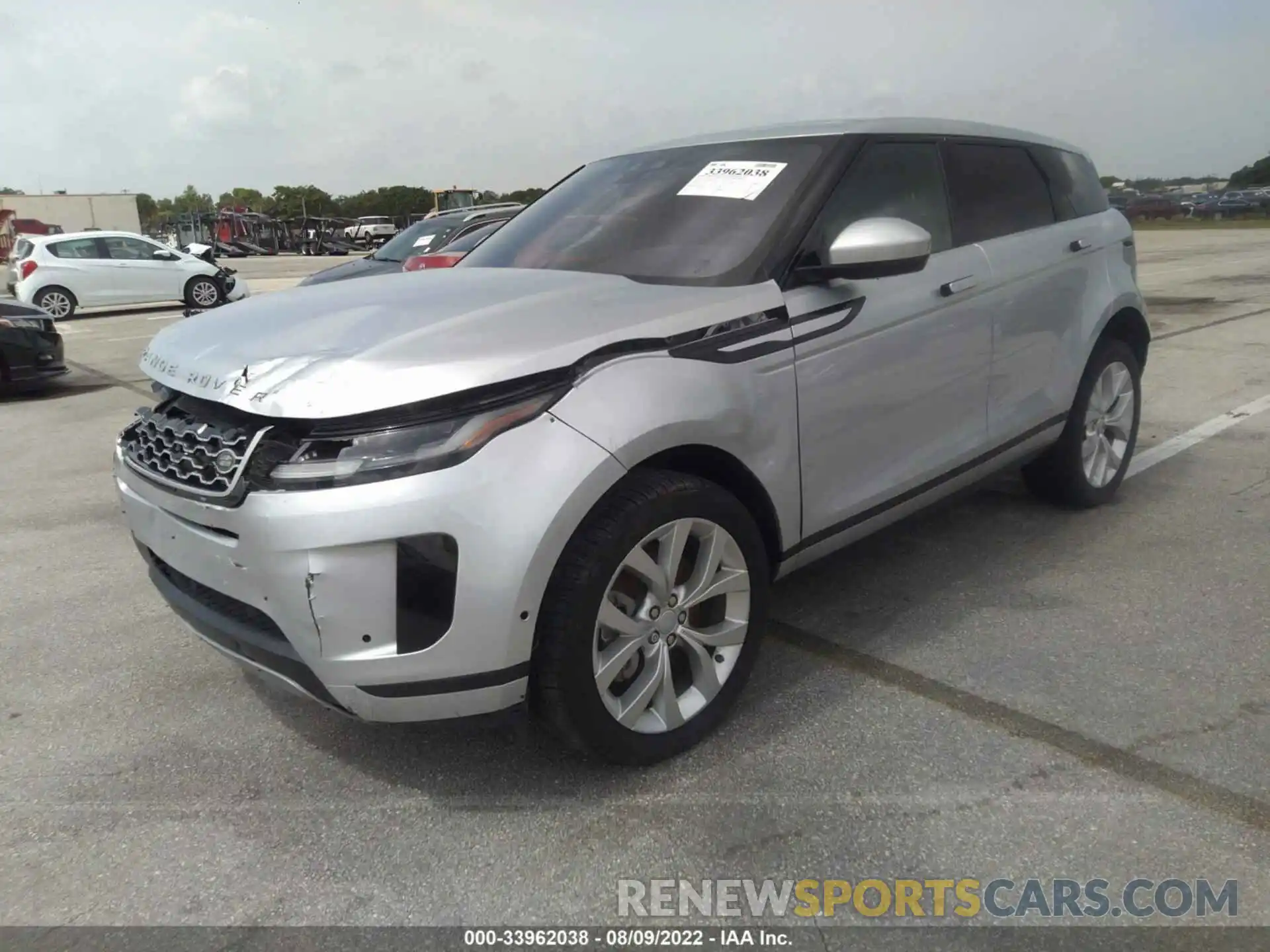 2 Фотография поврежденного автомобиля SALZP2FXXLH059414 LAND ROVER RANGE ROVER EVOQUE 2020