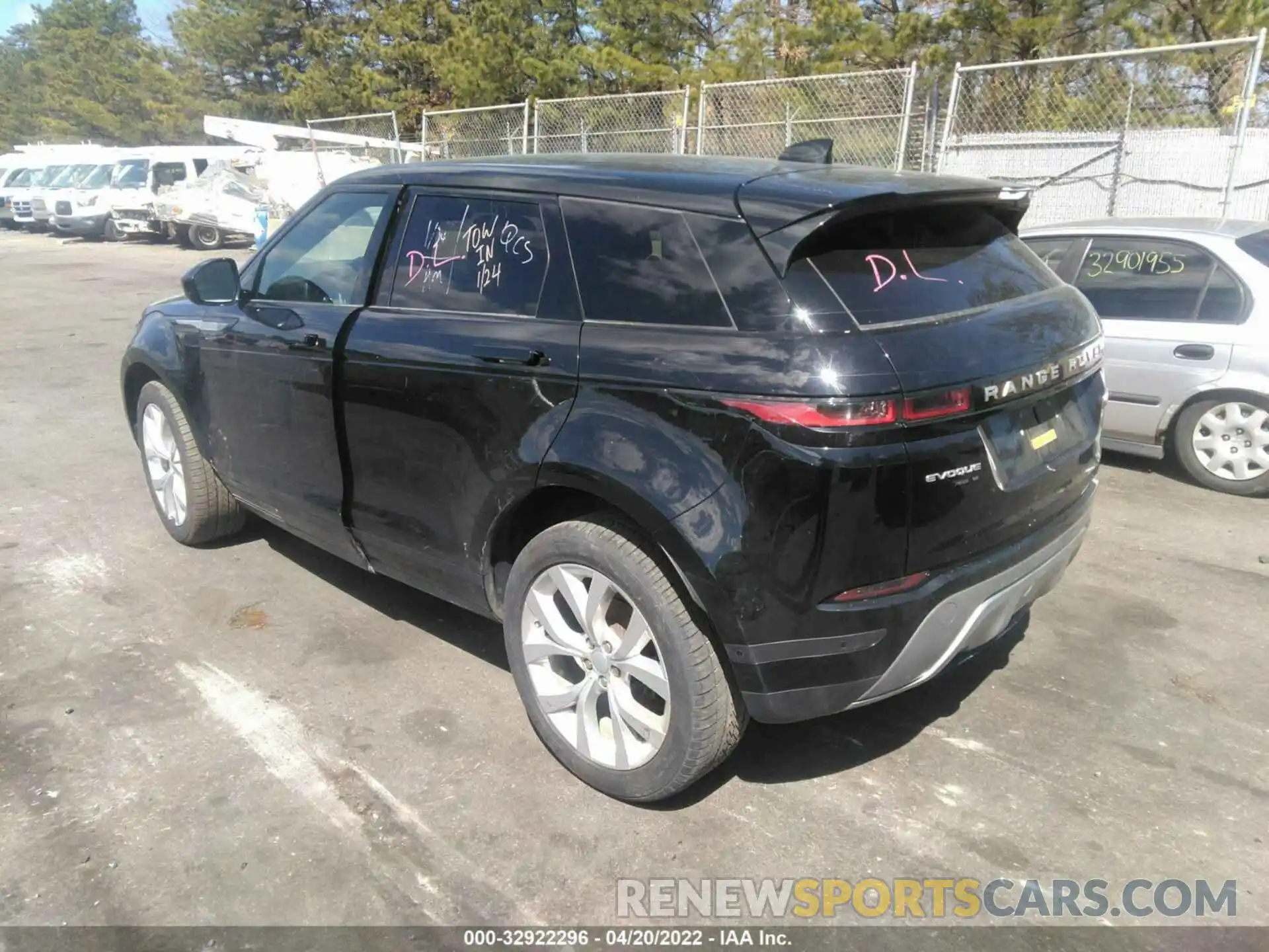 3 Фотография поврежденного автомобиля SALZP2FXXLH077637 LAND ROVER RANGE ROVER EVOQUE 2020